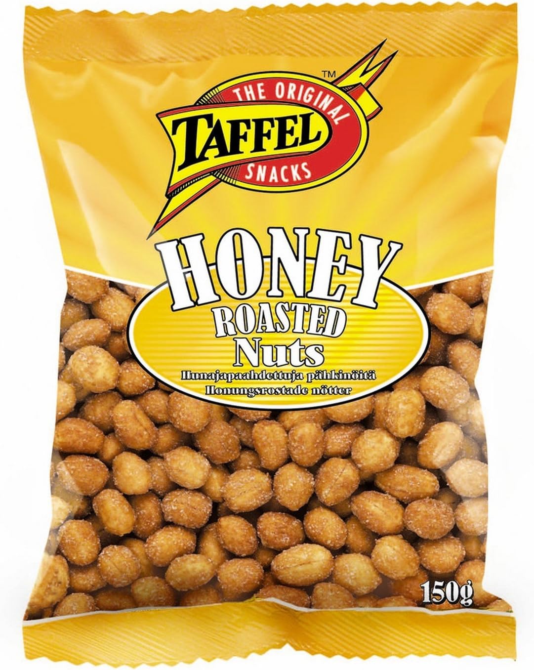 Taffel Honey Nuts - Honey Roasted Peanuts - Original - Finnish - Snacks - Bag 150g