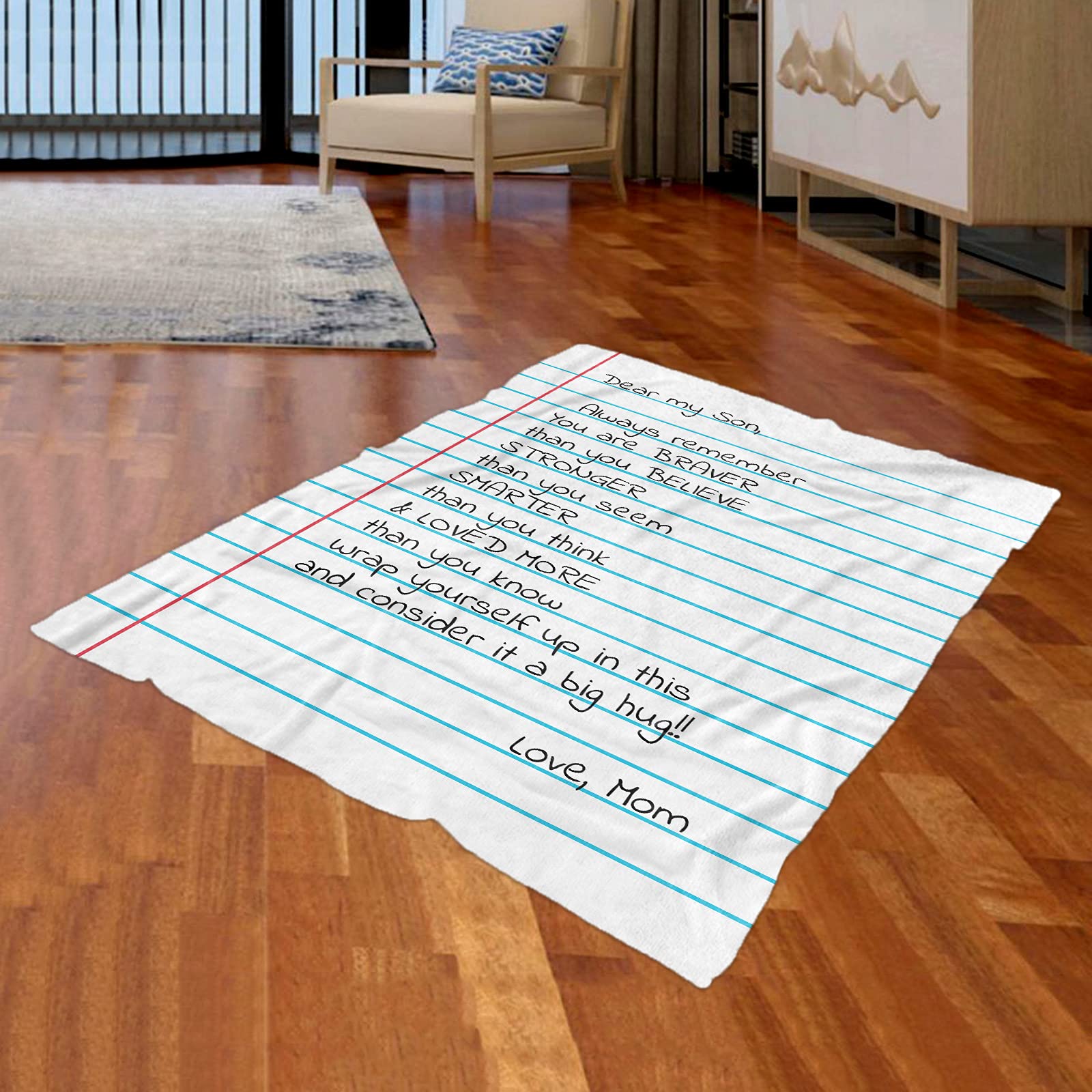 Decke Mit Aufschrift „To My Mom“ – Flauschige Fleecedecke 152x127 Cm, Geschenk Von Sohn An Mutter