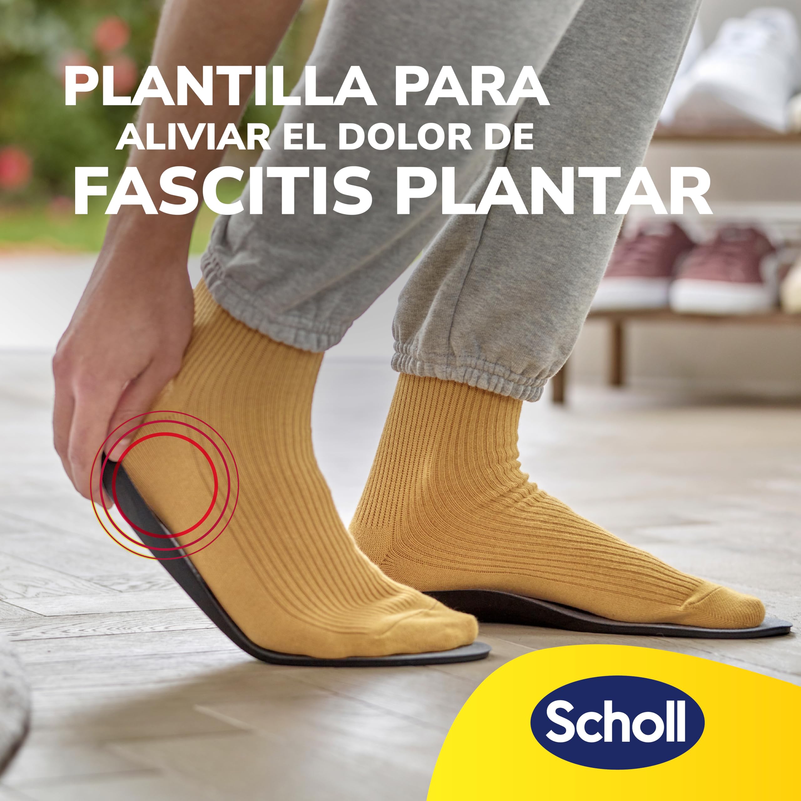 Scholl In-Balance Plantillas Ortopédicas para Hombre y Mujer - Plantillas Fascitis Plantar, Dolor de Talón y Metatarsalgia, Soporte del Arco, Pies Planos y Espolón Calcáneo, Talla L 42,5-45 - 2