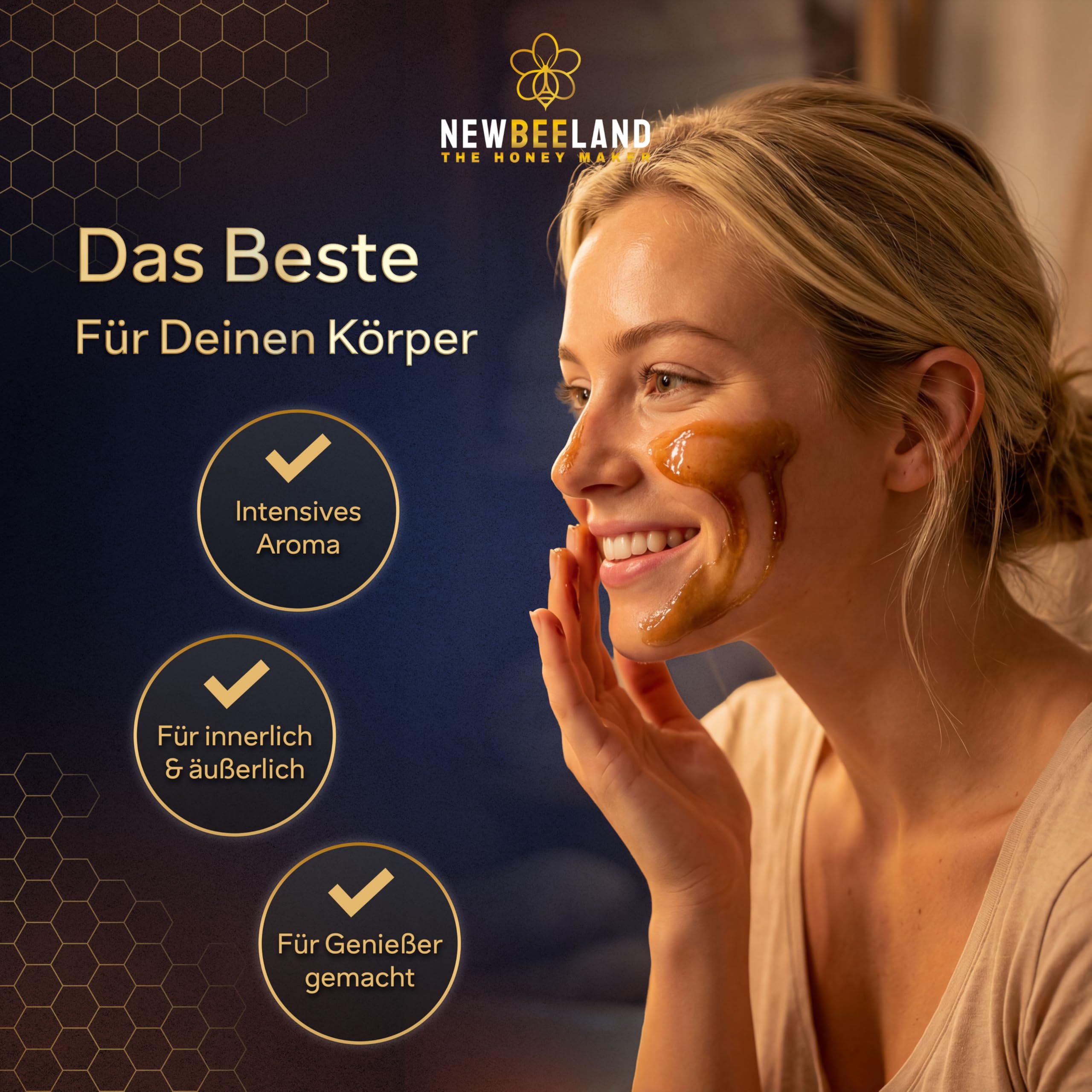 NEWBEELAND Manuka Honig MGO 1000+ Direktimport aus Neuseeland 250 Gramm | chargengeprüfter Methylglyoxal-Gehalt (MGO), Cremig-zähflüssige Textur, herber & kräftiger Geschmack, lichtgeschütztes Glas