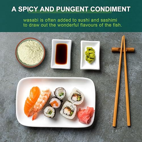 Miniatura 4 de Soeos Wasabi en polvo de 8 oz (227 g), polvo de wasabi premium para sushi y sashimi