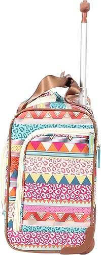 Miniatura 2 de Lily Bloom Designer - Maleta de viaje de 15 pulgadas, para viajes cortos, fin de semana, negocios, equipaje ligero, maleta de 2 ruedas giratorias,