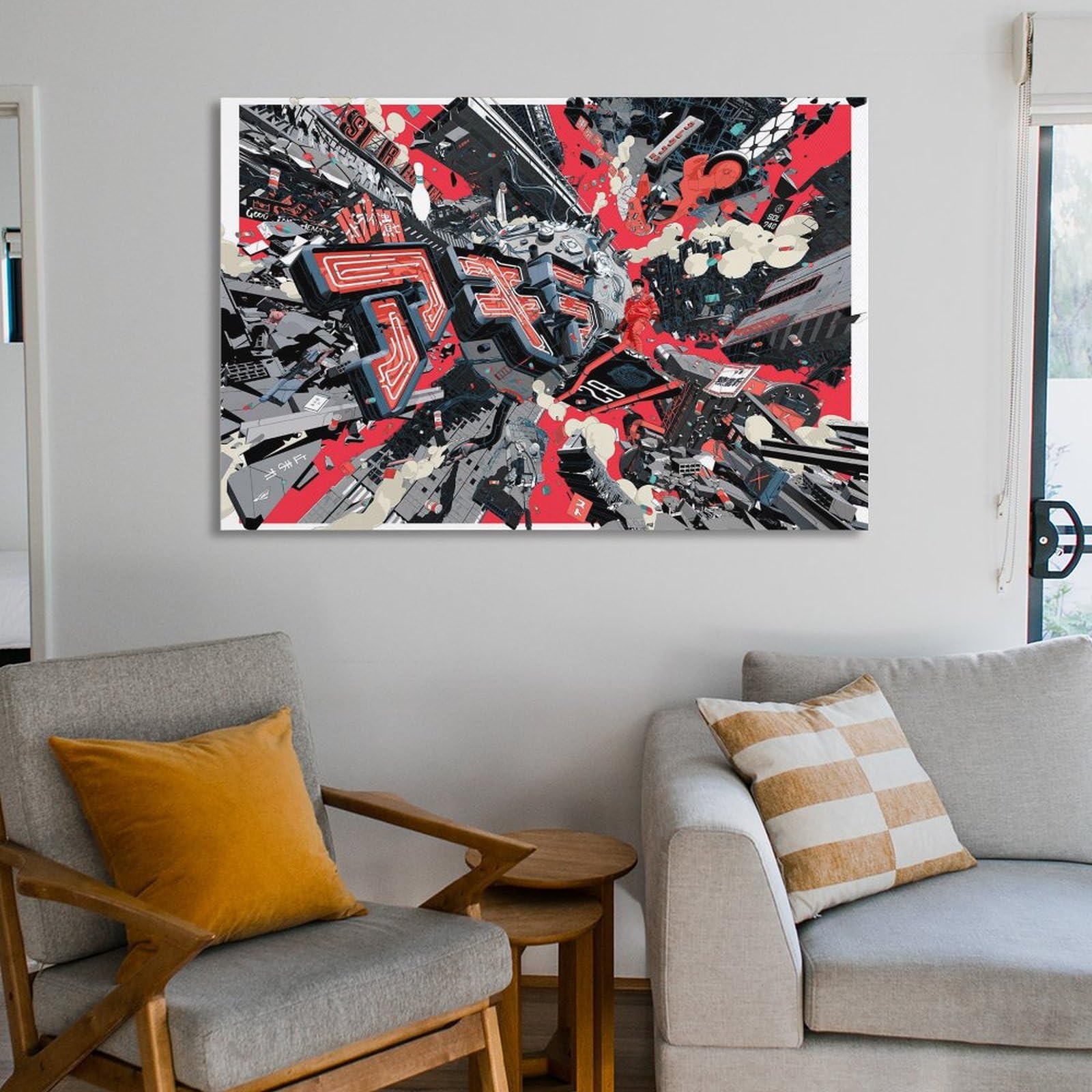Amazon.co.jp: 油絵 絵画 アキラ 『AKIRA』 ポスター 装飾画 アート