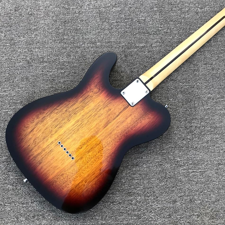 Chitarra elettrica TELE personalizzata color tramonto con tastiera in palissandro e hardware cromato - Professionale Guitarra Electrica