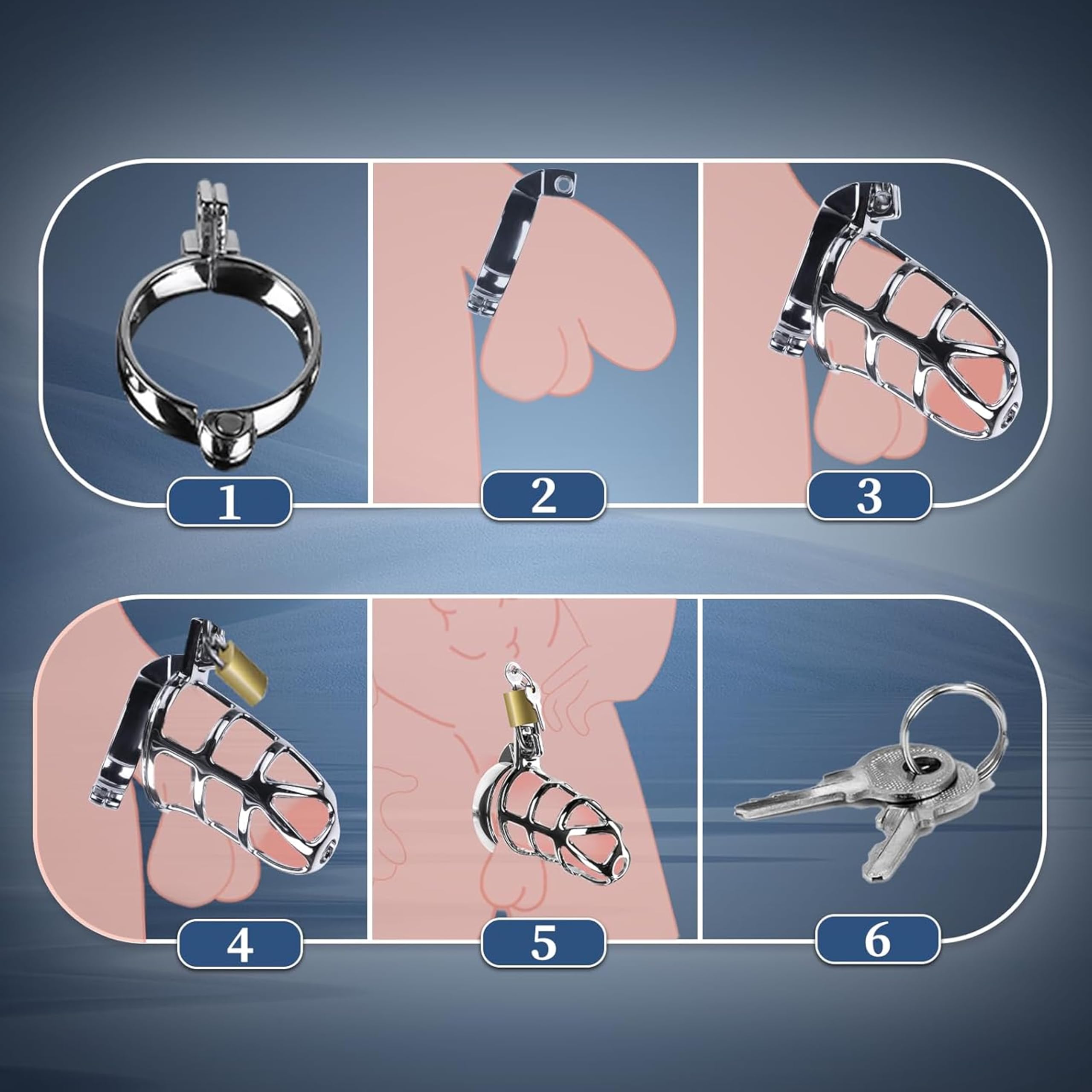 Jaula Transpirable antirotura de Acero Inoxidable para Entrenamiento de hombres