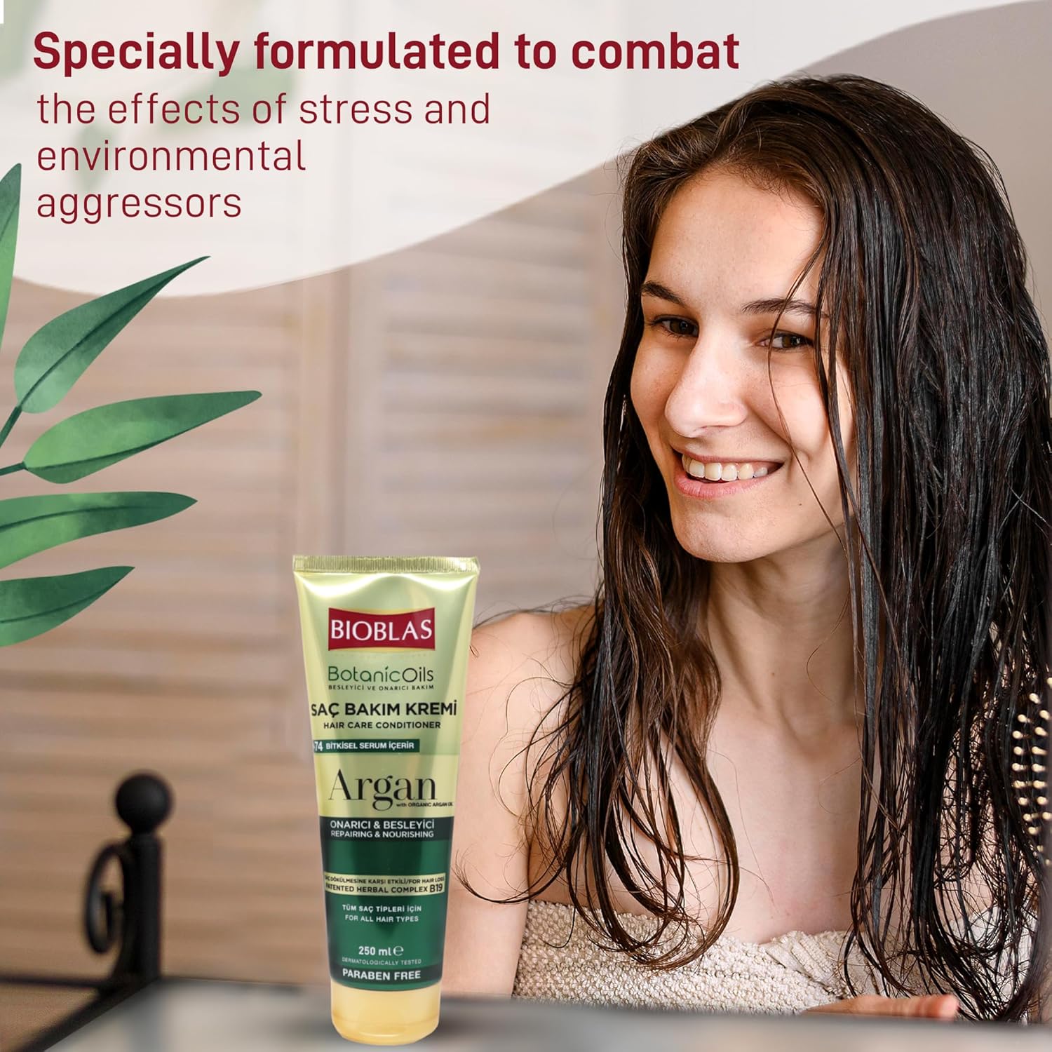 Argan Oil Hair Cream & Conditioner for Men and Women Natural Argan Hair Cream for Dry, Damaged, and Frizzy Hair Nourishing & Moisturizing Argan Oil Conditioner for Daily Hair Care 7.5 Fl Oz - Image 5