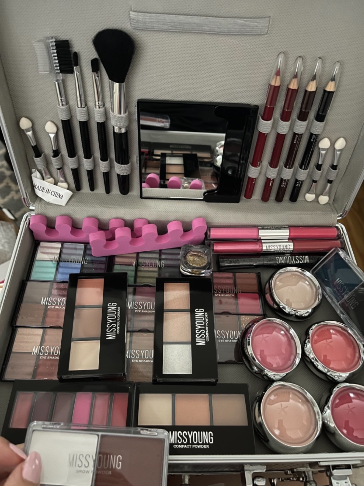 18/mo Finance RoseFlower AllinOne Makeup Box Set Multipurpose