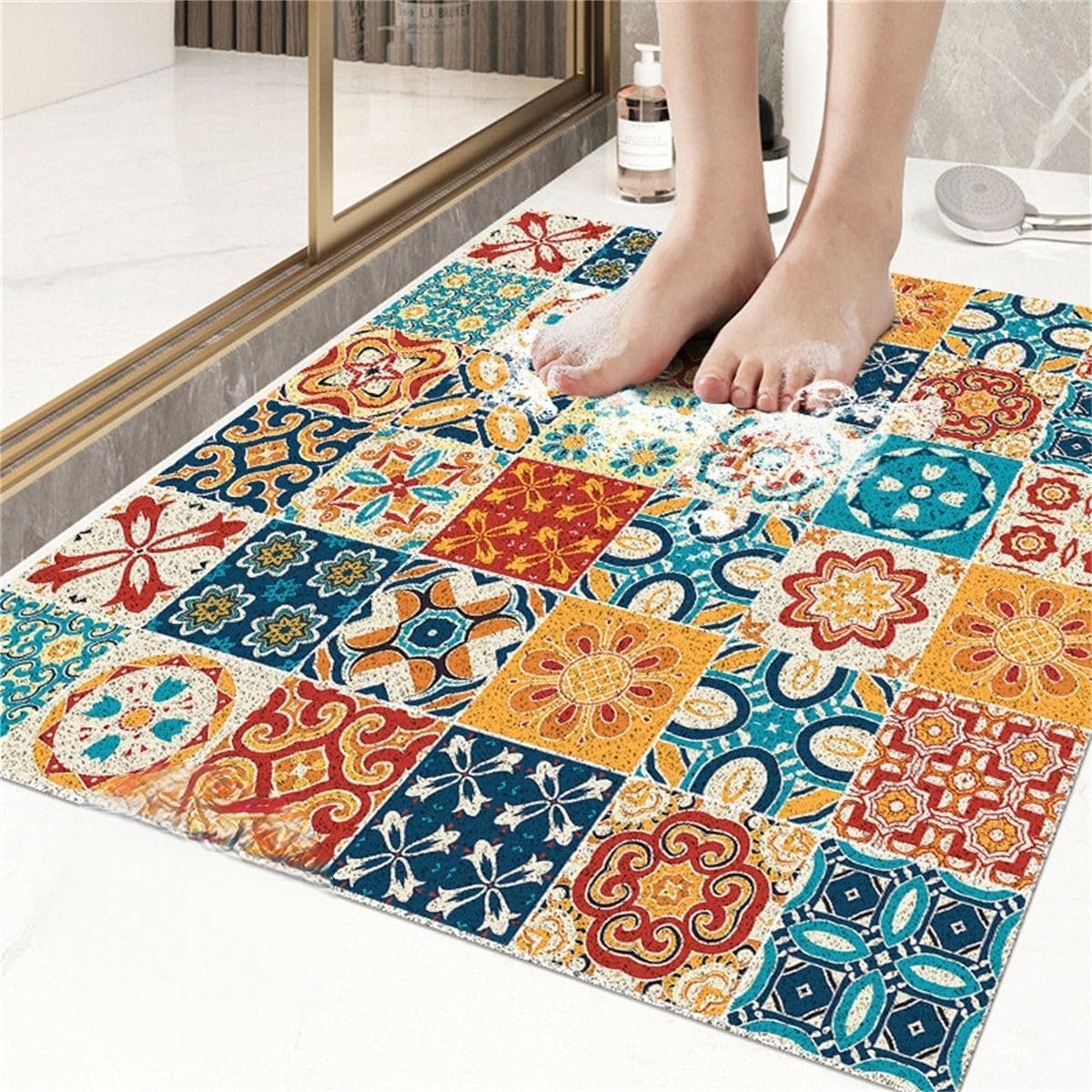 Azulejos luffa – Ducha rápida(Mandala,60x90cm)