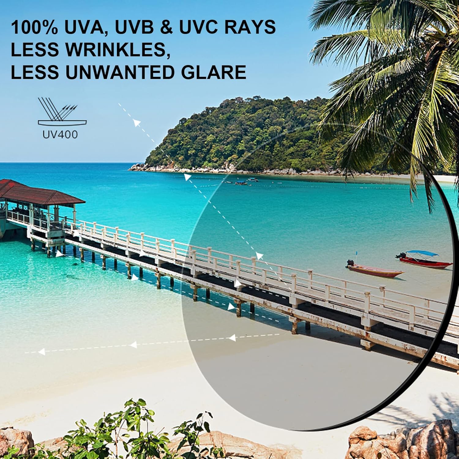 CARFIA Polarized Sunglasses for Women UV Protection Acetate Arms Metal Frame Woman's Shades CA3216 - Image 5