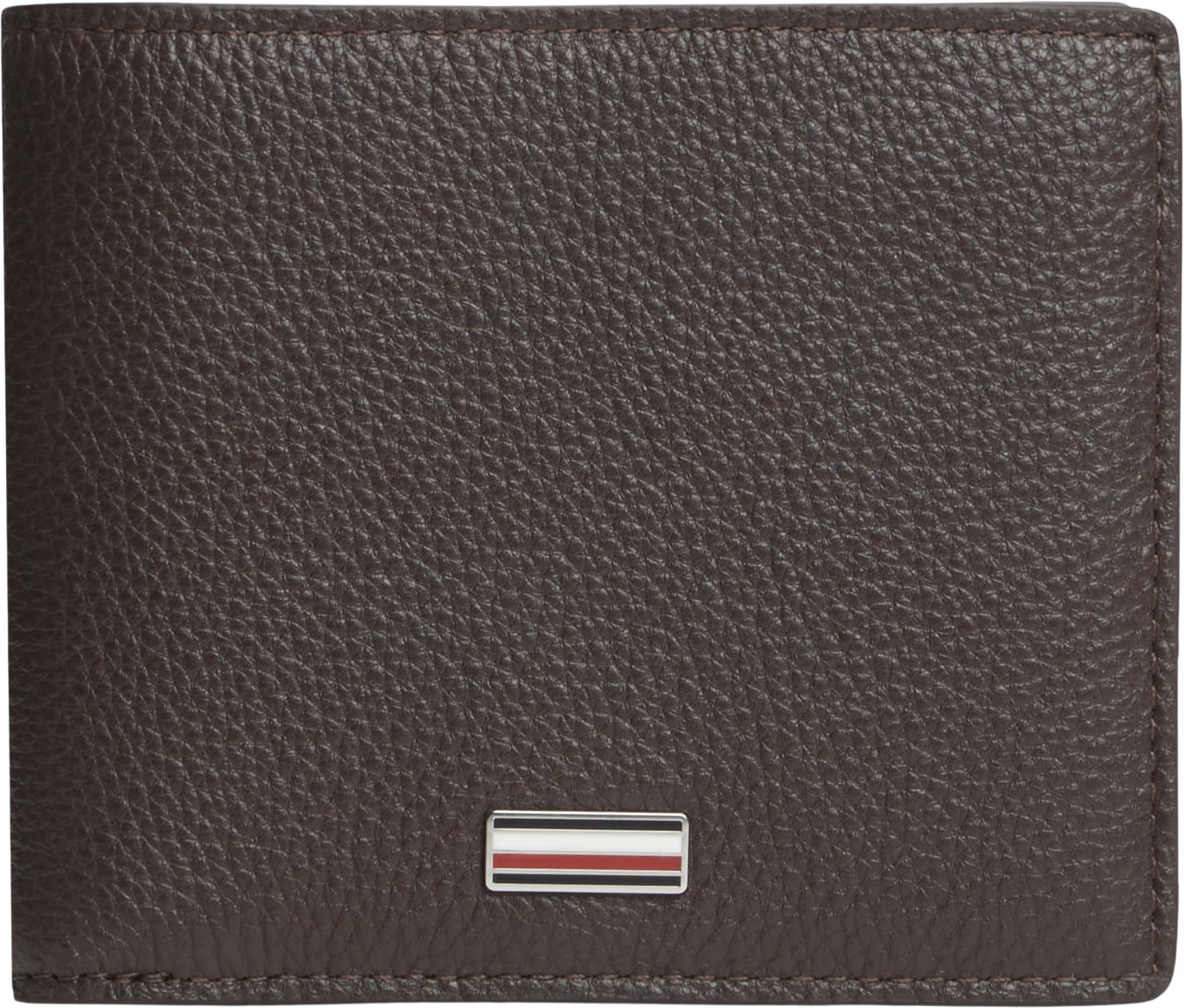 Tommy Hilfiger Men Th Central Cc and Coin AM0AM14496 Bifold Wallet, Brown, One Size