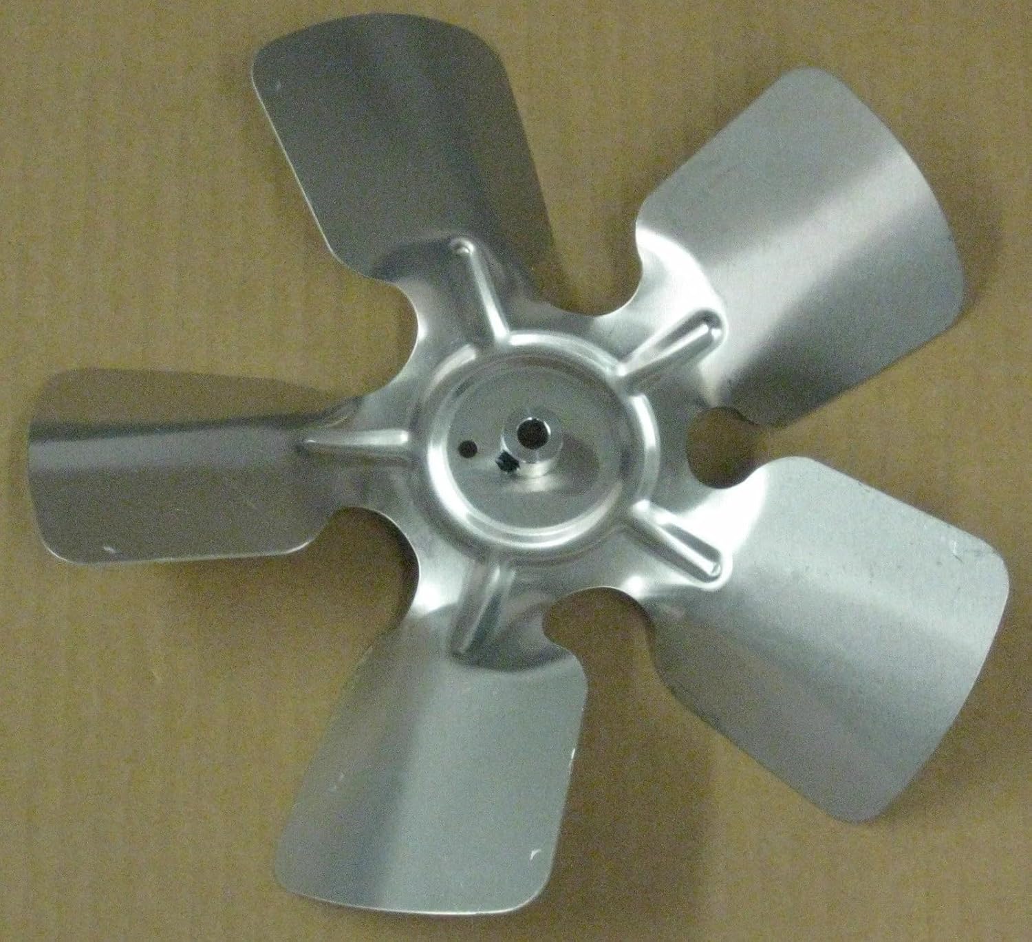 A61312 Metal Fan Blade 10" Diameter 5 Blades 5/16" Bore Hub CW 30 Degree Prop