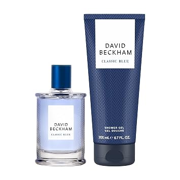 David Beckham Classic Blue 2 Piece Gift Set, Notes of Grapefruit, Cashmere Wood, and Musk, Men's Fragrance, Long Lasting, Everyday Fragrance