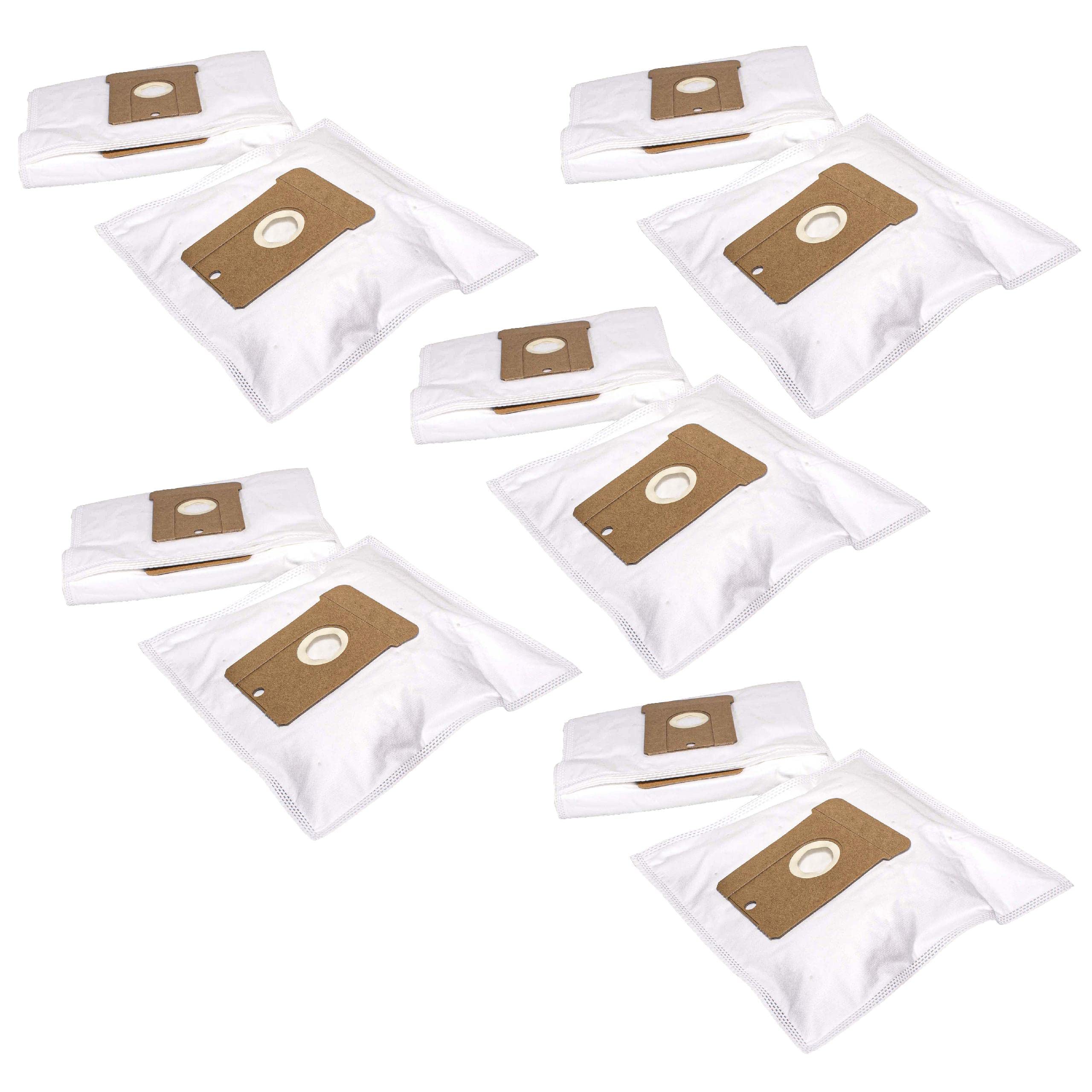 vhbw50x Vacuum Cleaner Bag compatible with Prooftech PT 868 Vacuum Cleaner - Microfleece, 28 cm x 18.5 cm, White