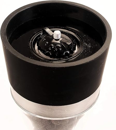 Miniatura 9 de Orii Juego de molinillo de sal y pimienta con forma de reloj de arena 2 en 1, molinillo de especias de sal y pimienta premium y juego de cocteleros