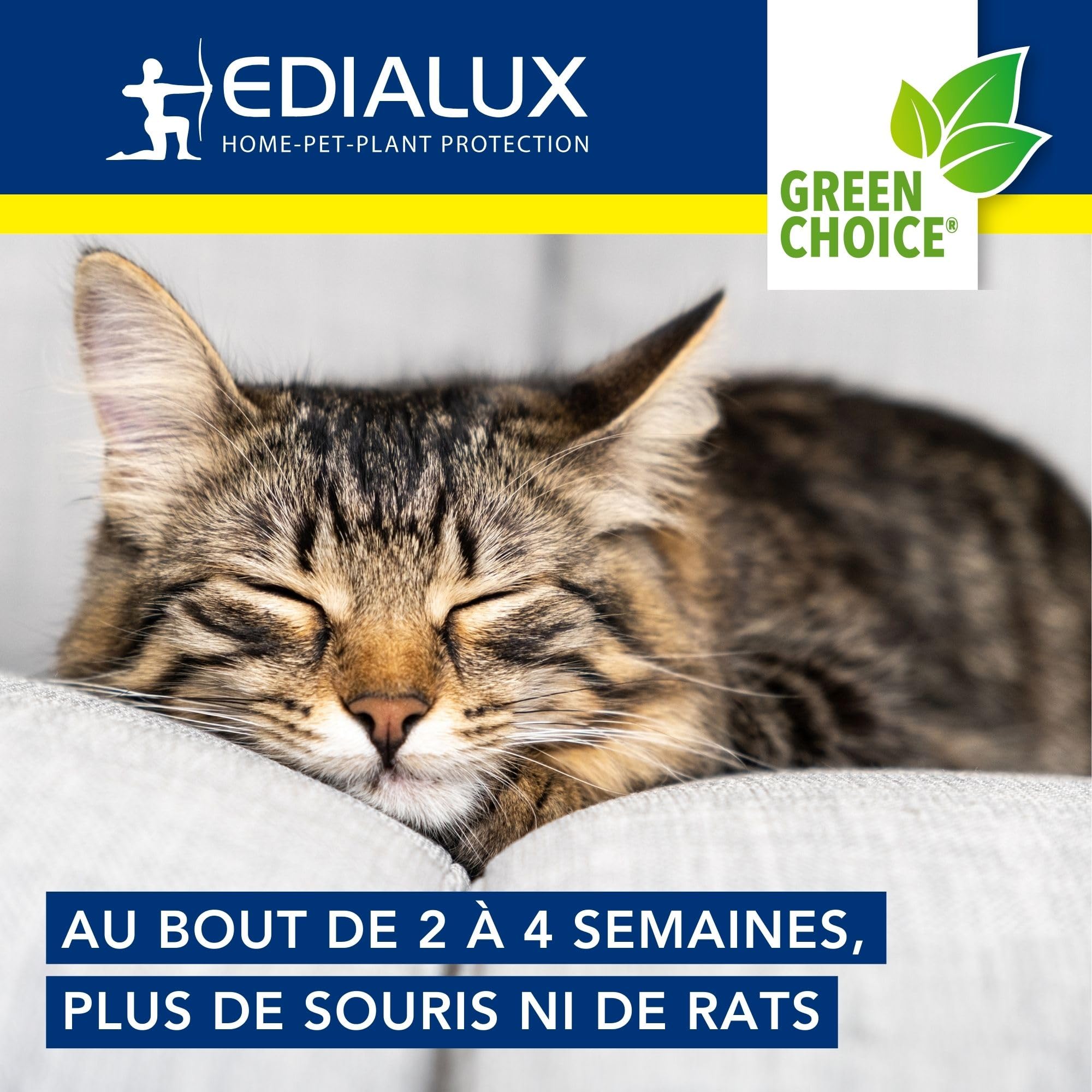Edialux Répulsif ultrasons Souris et Rats Lot de 3 pour IntéRieur, Ondes sonores Anti rongeurs, Solution sans Danger pour Animaux, Chaque Appareil Couvre 90 m2