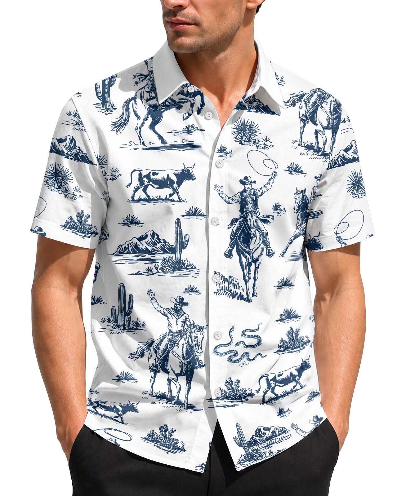 99TIMORO Funny Movie Mens Hawaiian Shirts Button Down Short Sleeve