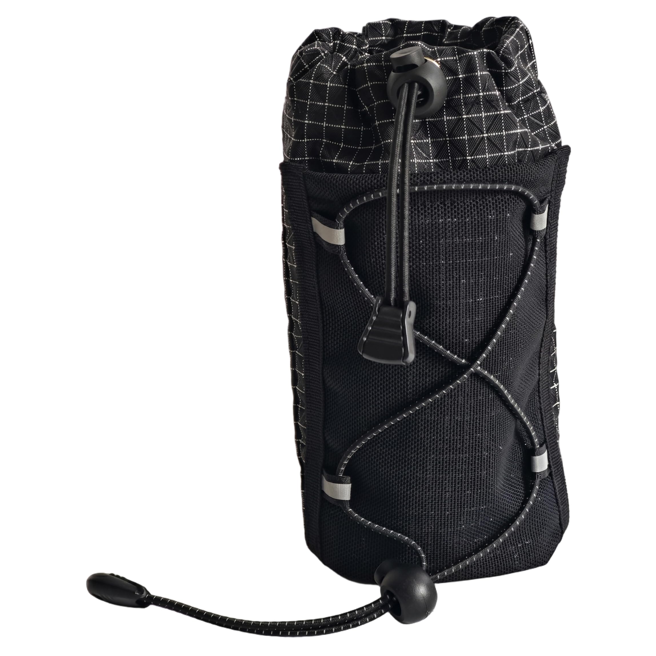 Water Bottle Holder for Backpack, Outdoor Hiking Water Bottle Holder With Storage Pockets, Waterproof Polyester Bag - Black (black Strap), Backpack, for Backpac