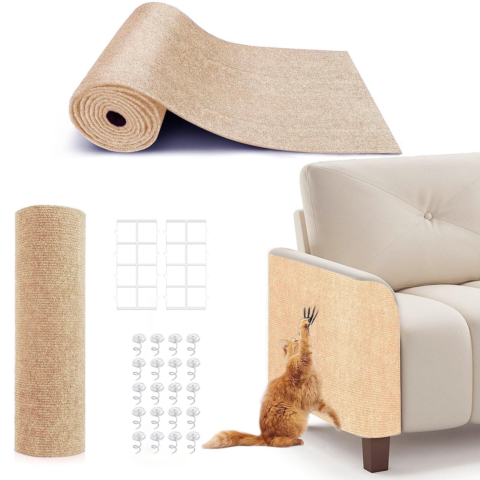 BumaiGo cat scratching mat with carpet texture