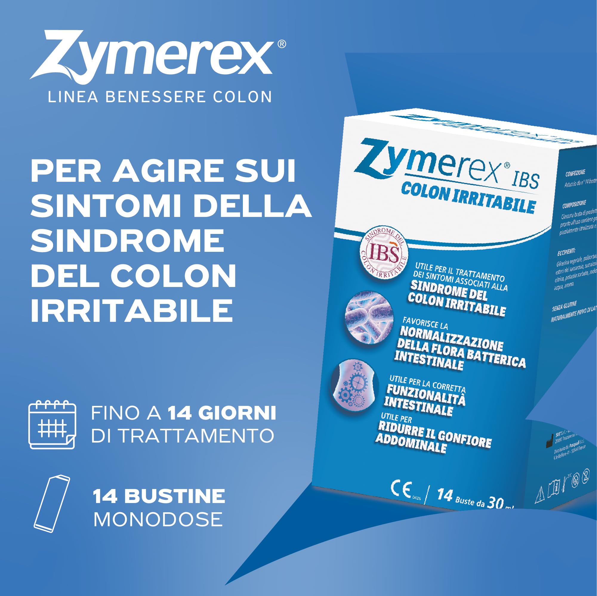 Zymerex IBS Colon Irrigation 14 Beutel, Geschmacklos, 1 Stück