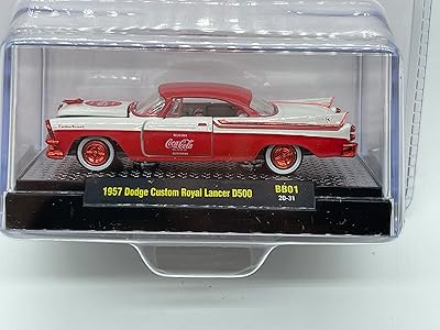 M2 Machines Chase Car 1 of 750 Worldwide 1957 Dodge Custom Royal Lancer D500 1:64 Scale BB01 20-31 Red White by M2 Collectible