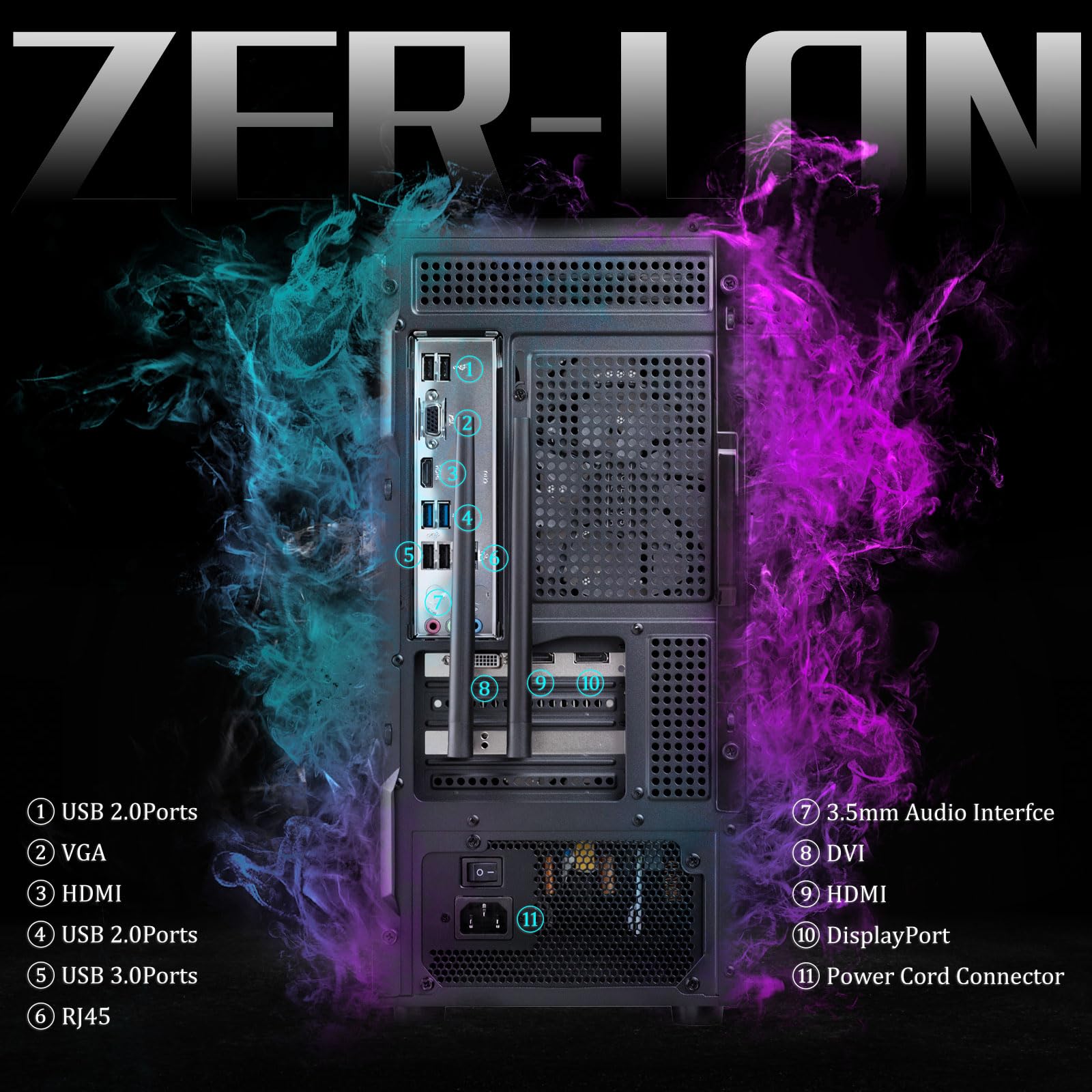 Amazon.co.jp: ZER-LON ゲーミングPC デスクトップコンピューター