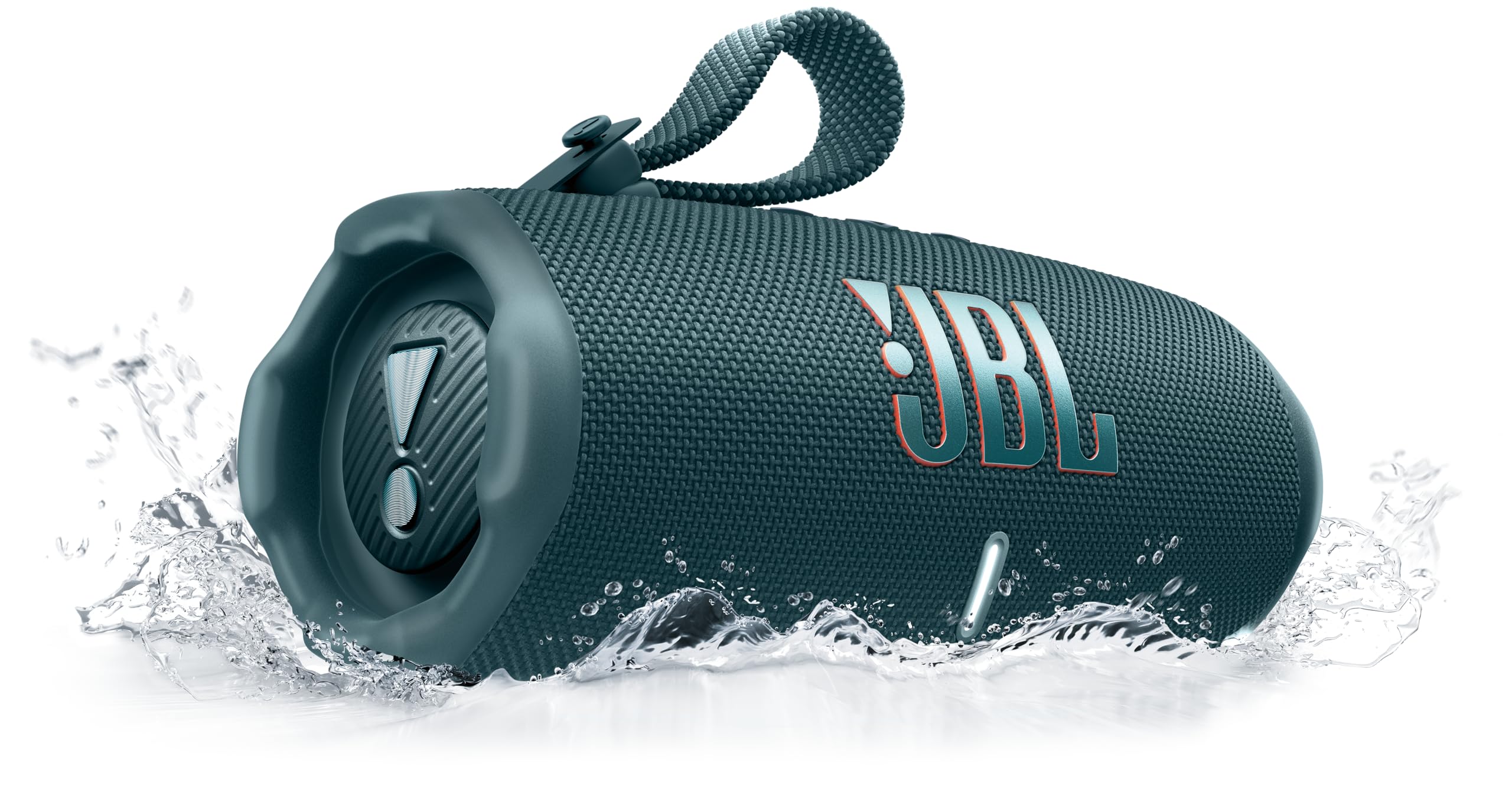 JBL Charge 6 – Portable Waterproof Bluetooth Speaker with Power Bank & Auracast, 28H Playtime, Fast Charging, Drop-Proof Design, Powerful Sound, Blue