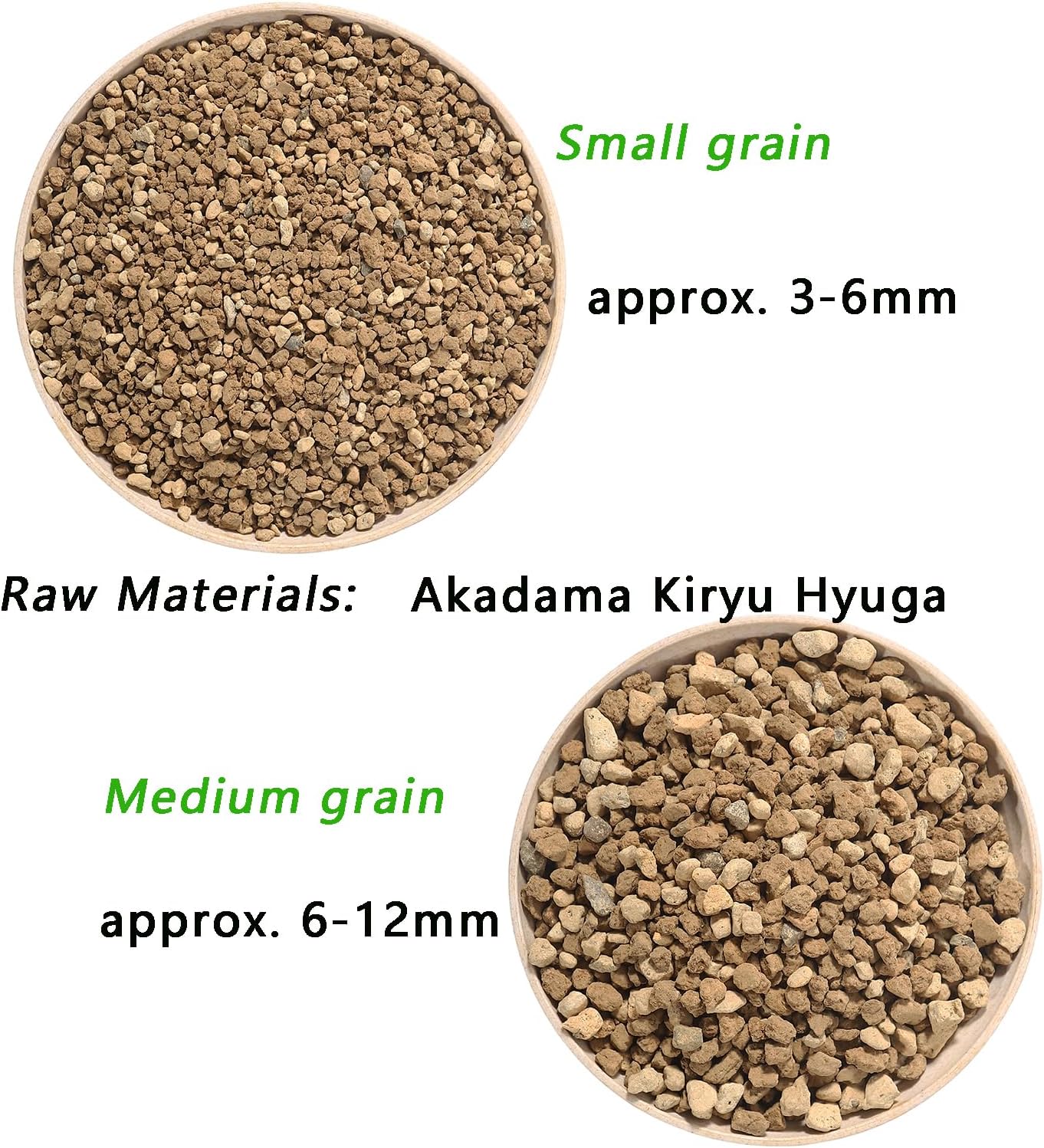 Japanese Akadama Kiryu Hyuga Bonsai Soil Mix, Premium All-Purpose Blend for Bonsai Tree Succulents Orchids and More - Small Grain 23lb/15qt, Superior Aeration, Drainage & Water Retention