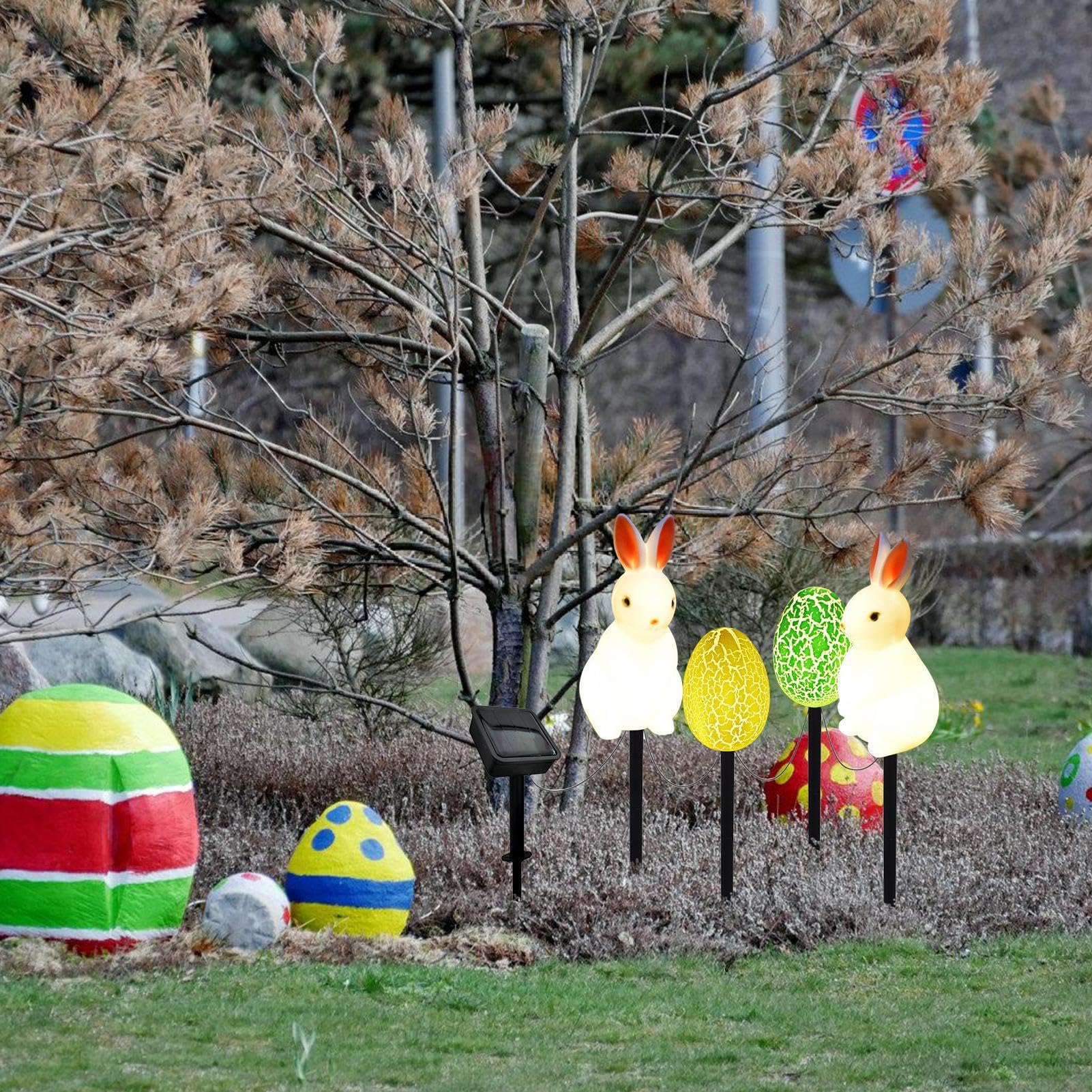 Tytuł Solar Easter Lights Outdoor, Wielkanocne światła zewnętrzne