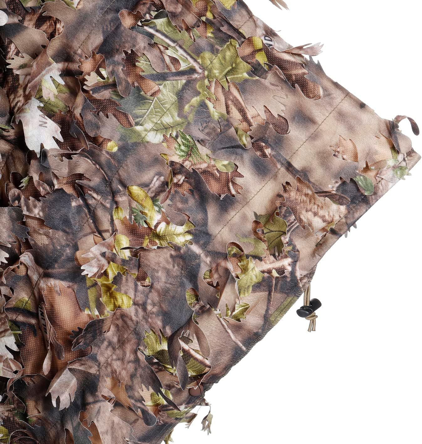 AUSCAMOTEK 3D Leafy Poncho Ghillie Suit Camouflage Cloak Cape for Deer Turkey Hunting - Image 4