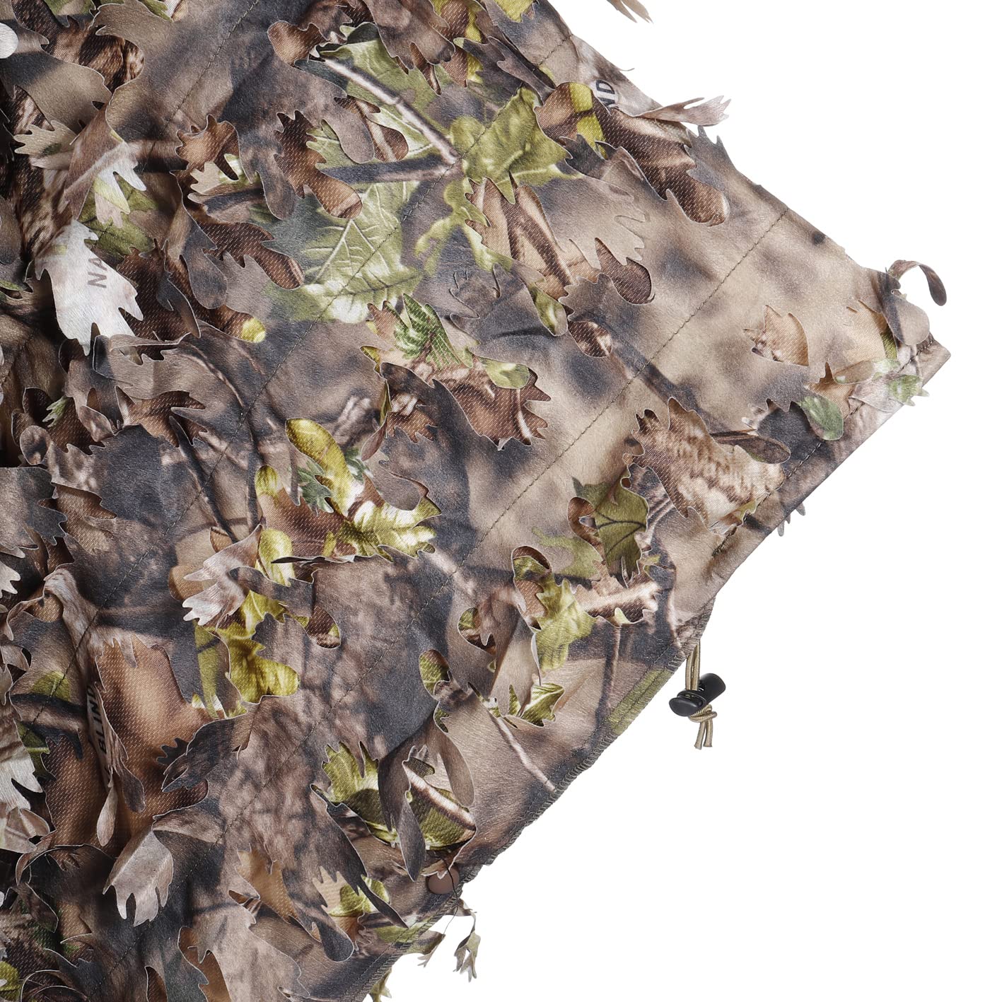 AUSCAMOTEK 3D Leafy Poncho Ghillie Suit Camouflage Cloak Cape for Deer Turkey Hunting