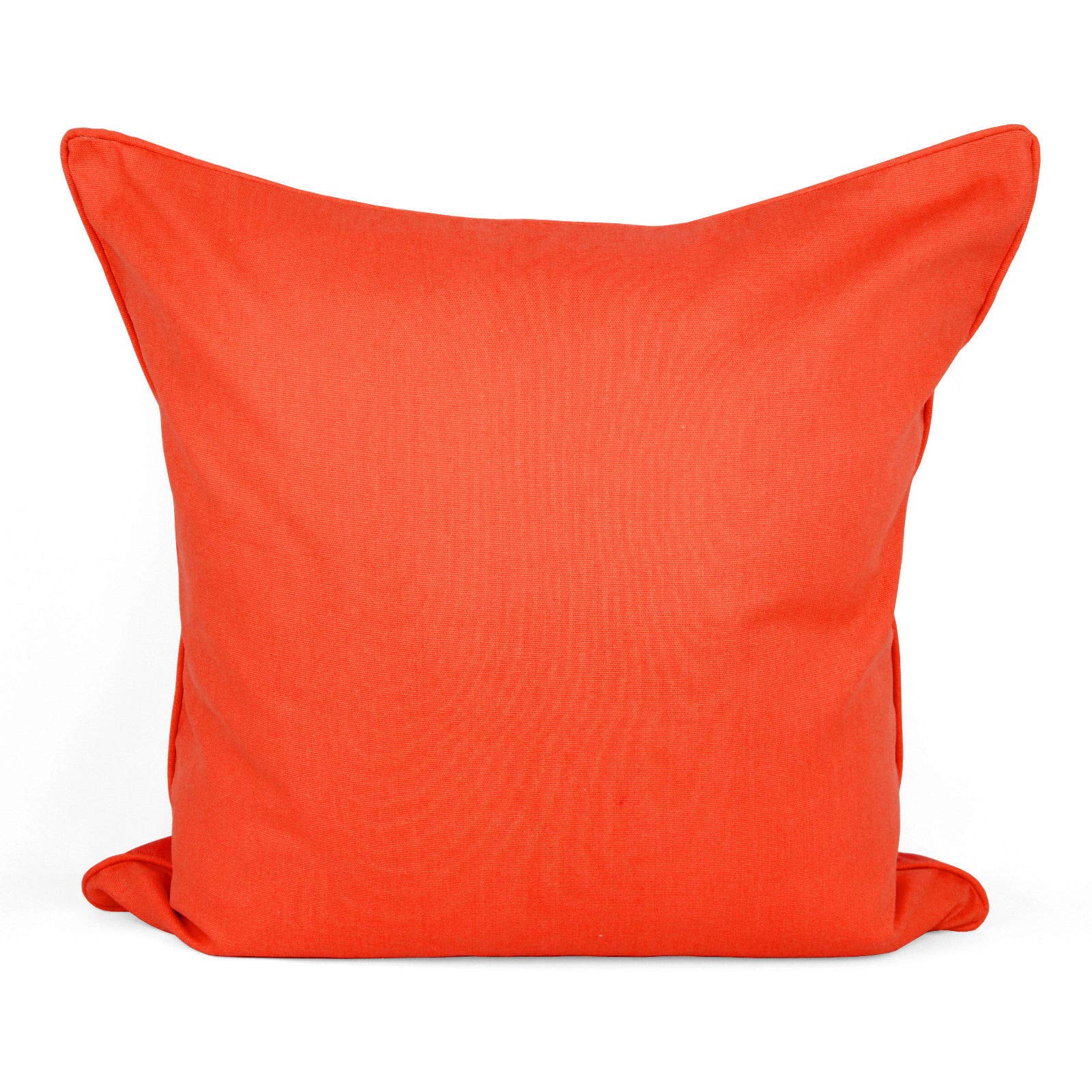 AR Plain Dyed 100% Cotton Cushion Cover Size 16"x16", 18"x18", 20"x20" (20"x20", ORANGE)