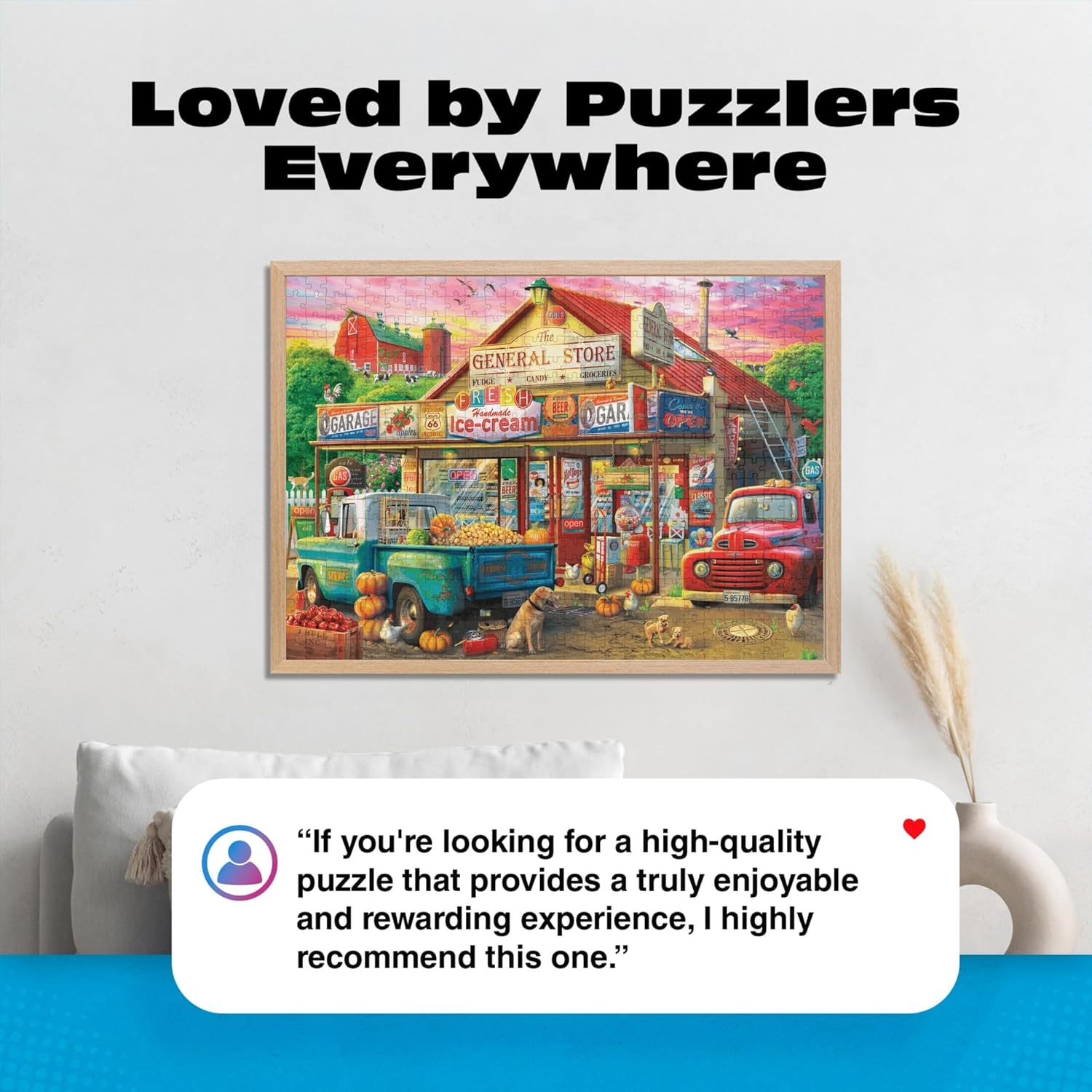 Buffalo Games - 500 piece Jigsaw Puzzle - Americana Collection , Country Store - Challenging Fall and Autum Puzzles for Adults