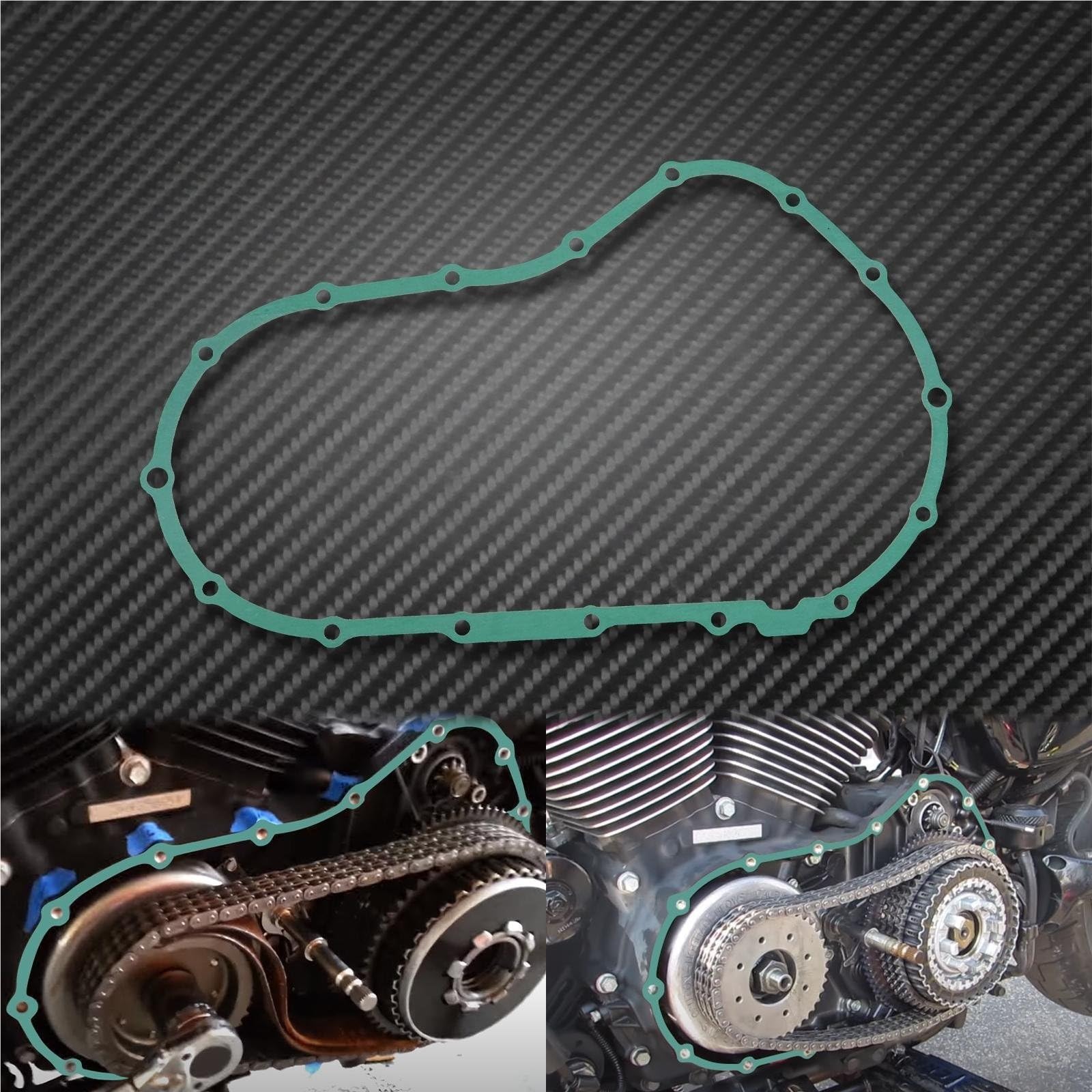 1-częściowa uszczelka pokrywy silnika pasująca do Harley Sportster Forty Eight XL1200X Iron 883 XL883N Seventy Two 04-21 Uszczelka pokrywy zaworu Zestaw Uszczelek Silnika