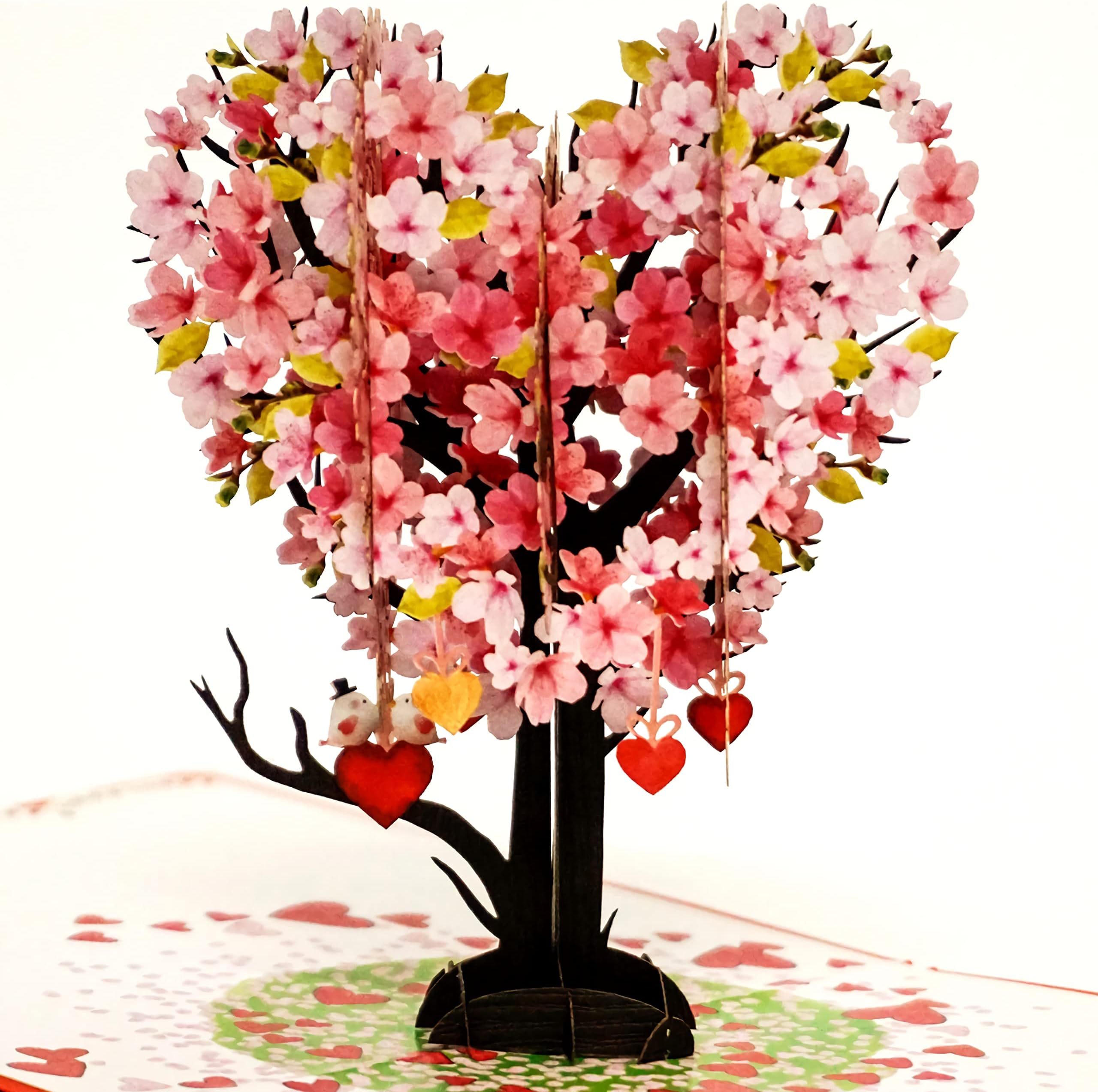 CUTE POPUP - Heart Cherry Tree Pop Up Card