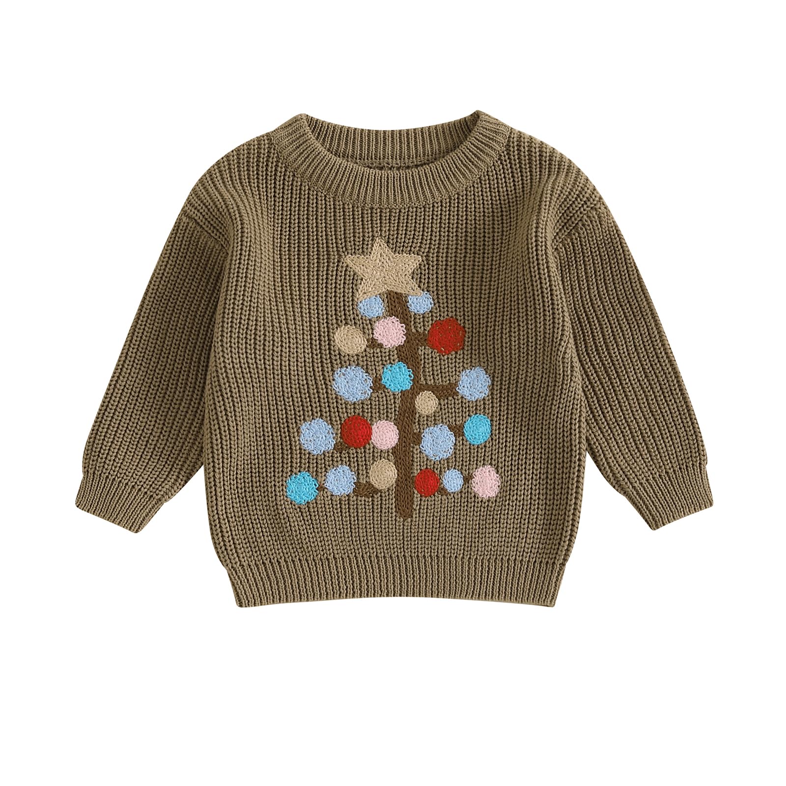 LSFYSZD Toddler Baby Girls Boys Halloween Pumpkin Sweaters Long Sleeve Crew Neck Winter Warm Knitwear Pullover Jumpers Top — view 224