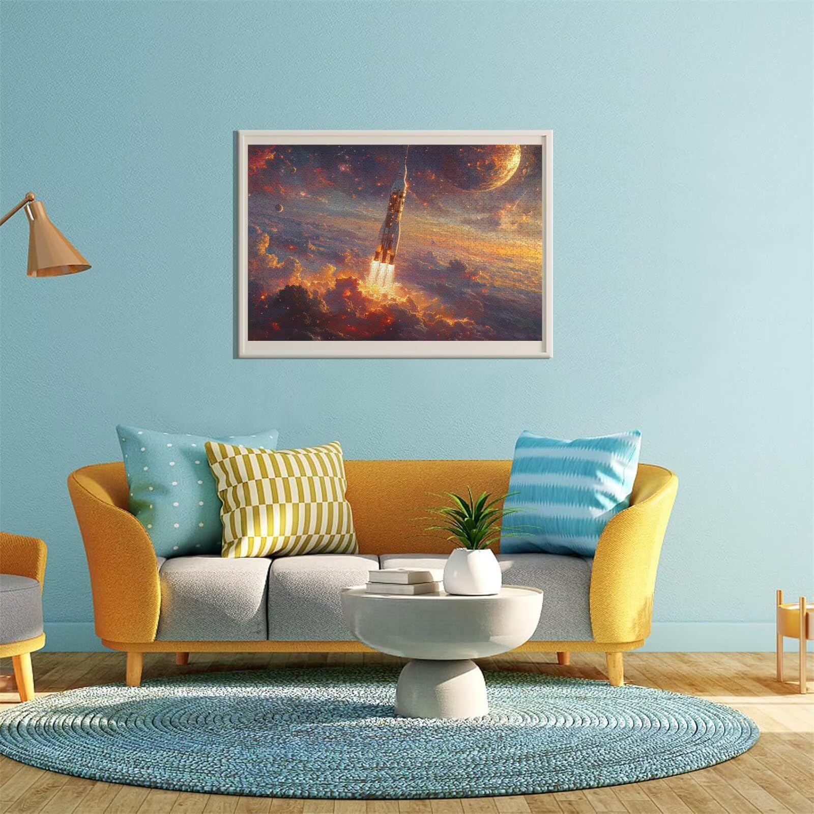 Puzzle Erwachsene 5000 Teile Rakete Sternenhimmel Educa Jigsaw für Kinder ab 8 Jahren Mädchen Jungen, Erwachsene Impossible Klassische Puzzles, Anspruchsvoll Spielspaß, Als Geschenke 105x156cm t-364