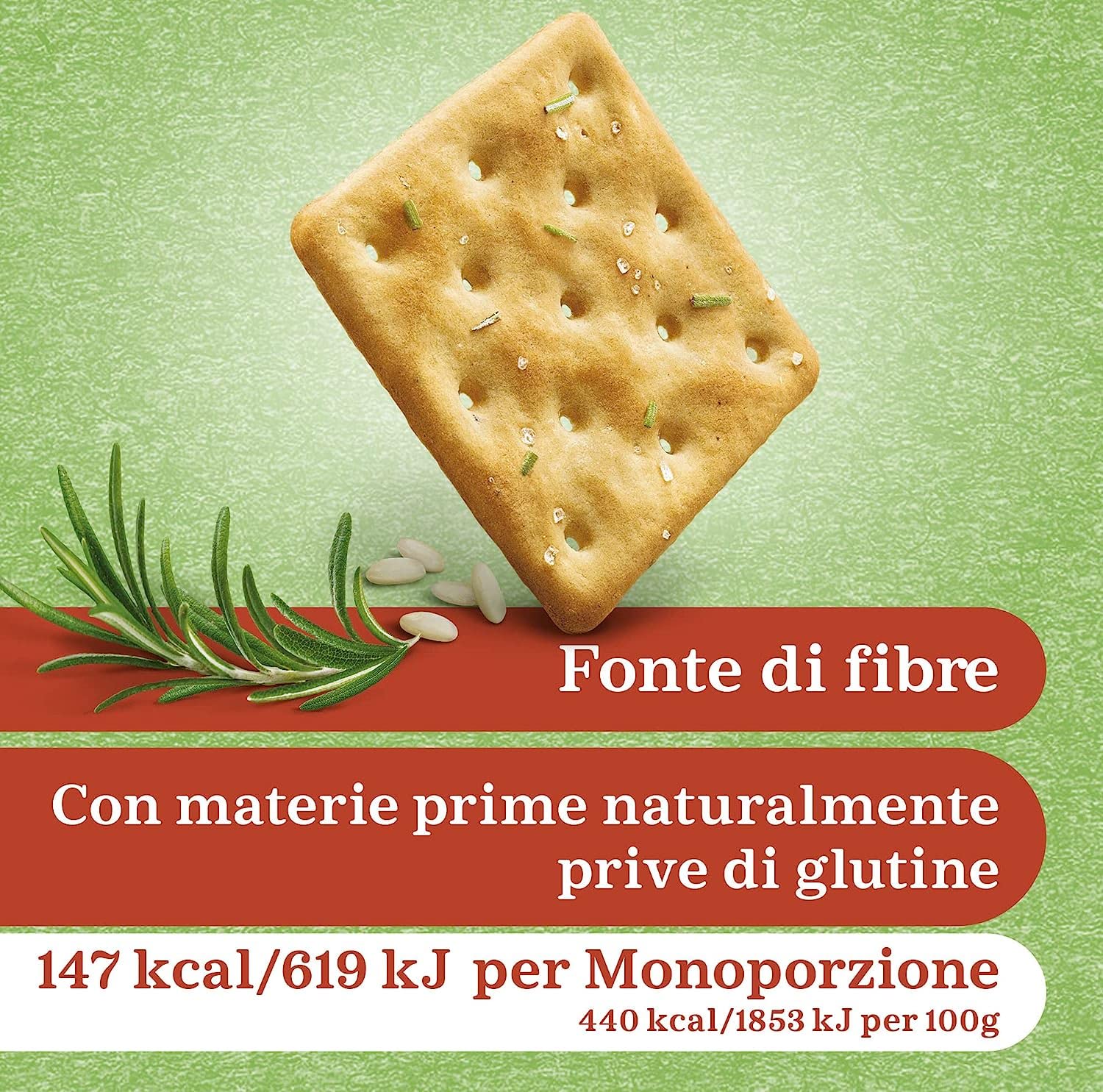 Italian Gourmet Crackers Riso e Rosmarino senza Glutine 10 x 200g