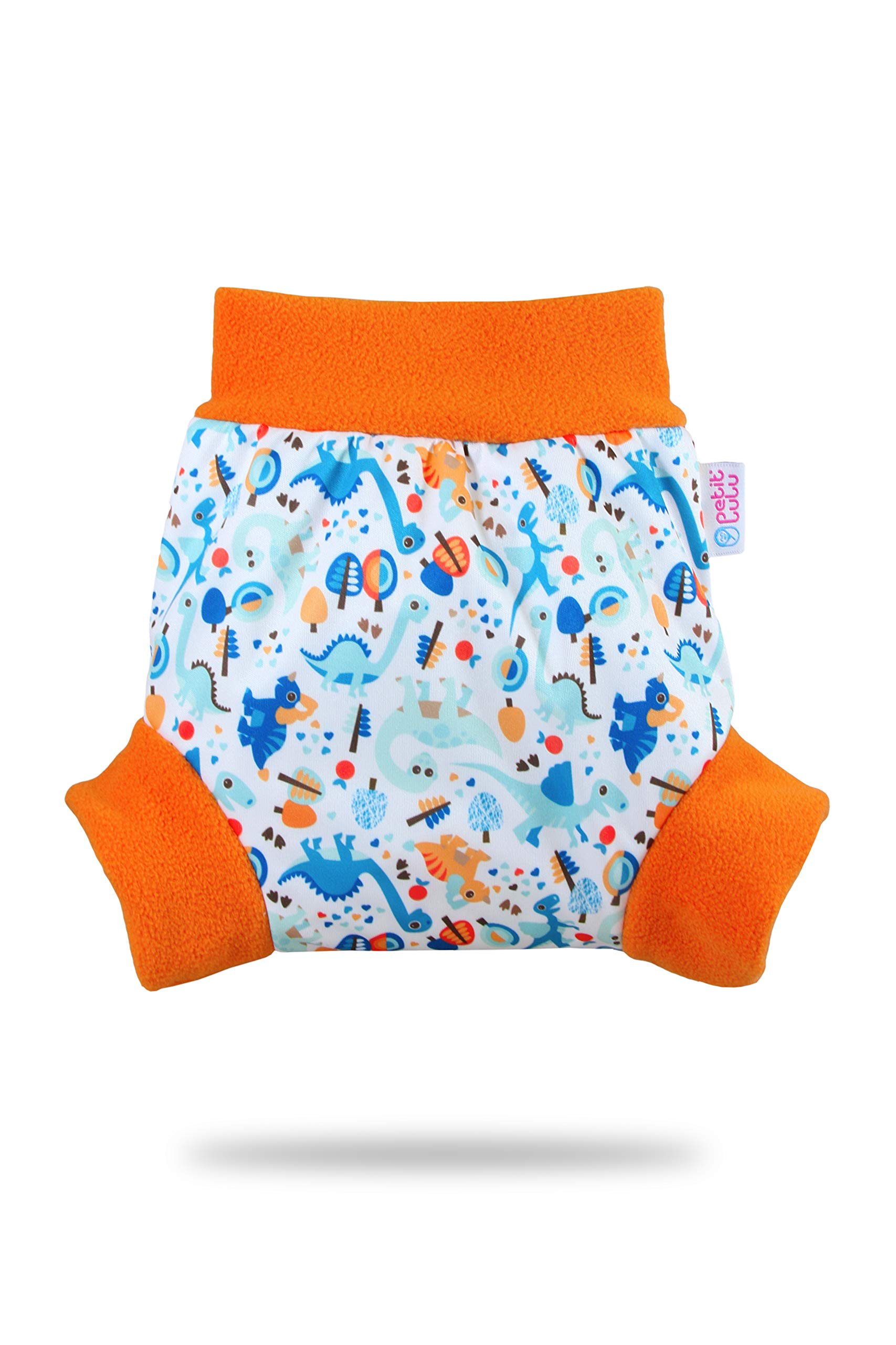 Shorty en PUL Petit Lulu | Culotte de Protection | Pull Up Couche | Couvre-Couche | Taille L | Réutilisable & Lavable | Étanche | Couches Lavables | Fabriqué en Europe (Prehistoric Times)