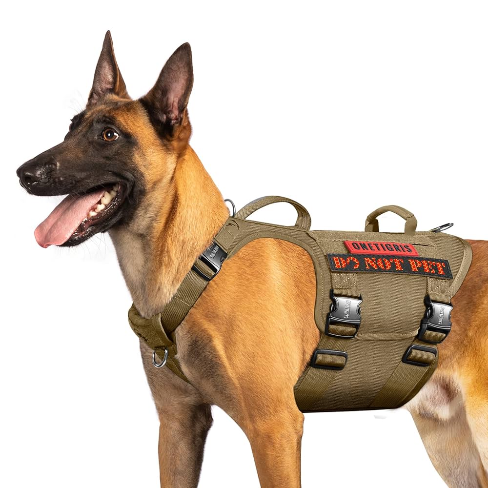 yasu　OneTigris CO Amazon.com : OneTigris Tactical Large Dog Harness, 5X Metal
