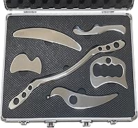 Vista 10 de IASTM Tool Gua Sha - Juego de 6 raspadores musculares de acero inoxidable para terapia de tejidos blandos y reducir brazos, piernas, espalda