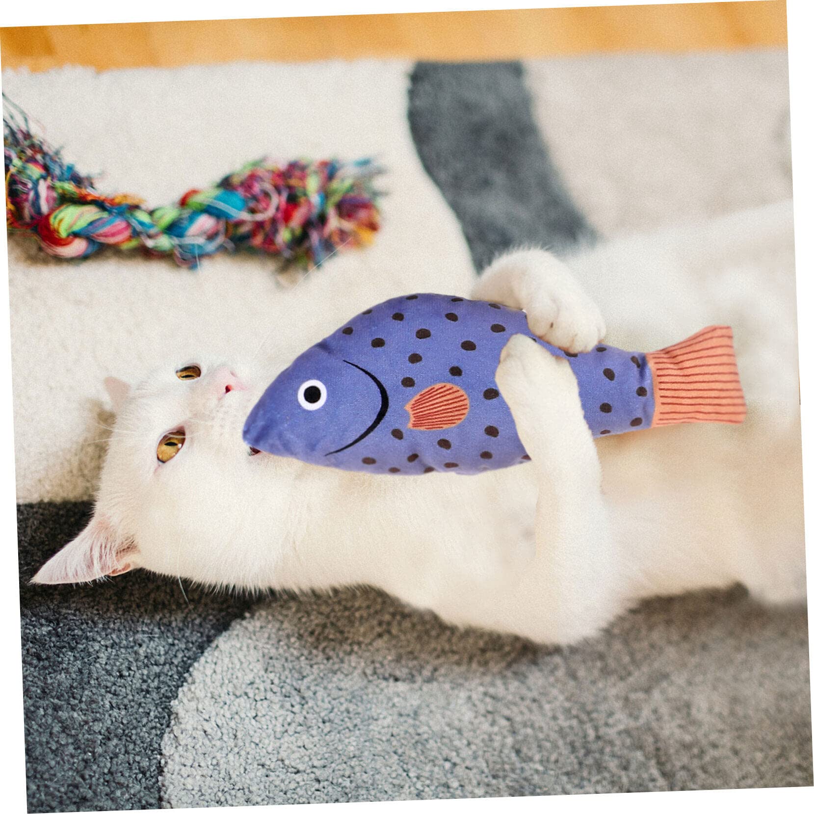 12stücke Teiliges Katzen-spielzeugset Plüsch Fischform Mit Quietscher Interaktives Katzenspielzeug Mit Katzenminze Für Stundenlangen Spielspaß Und Beschäftigung