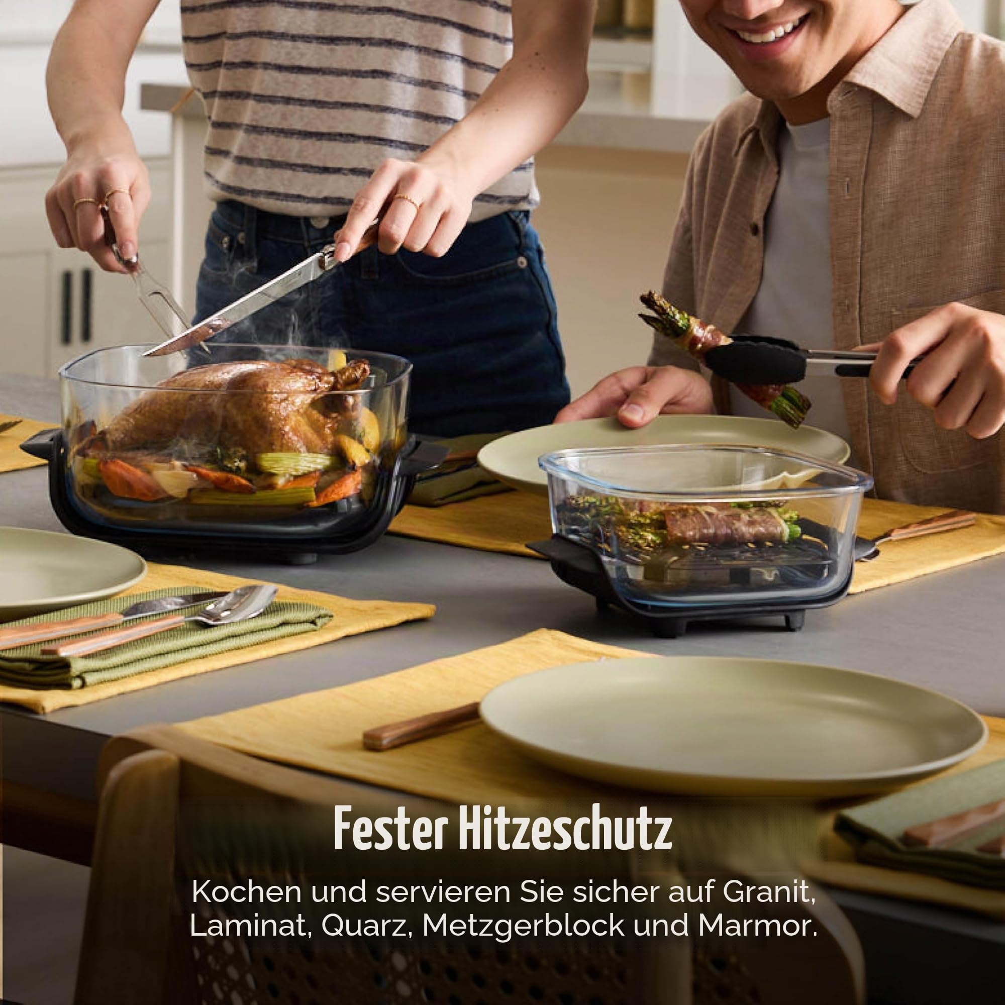 Ninja Crispi – Tragbares Kochsystem mit Crispi PowerPod, 6 Tassen und 4 Tempware-Glas-Tassen, hitzebeständig, Aufbewahrungsdeckel, mikrowellengeeignet