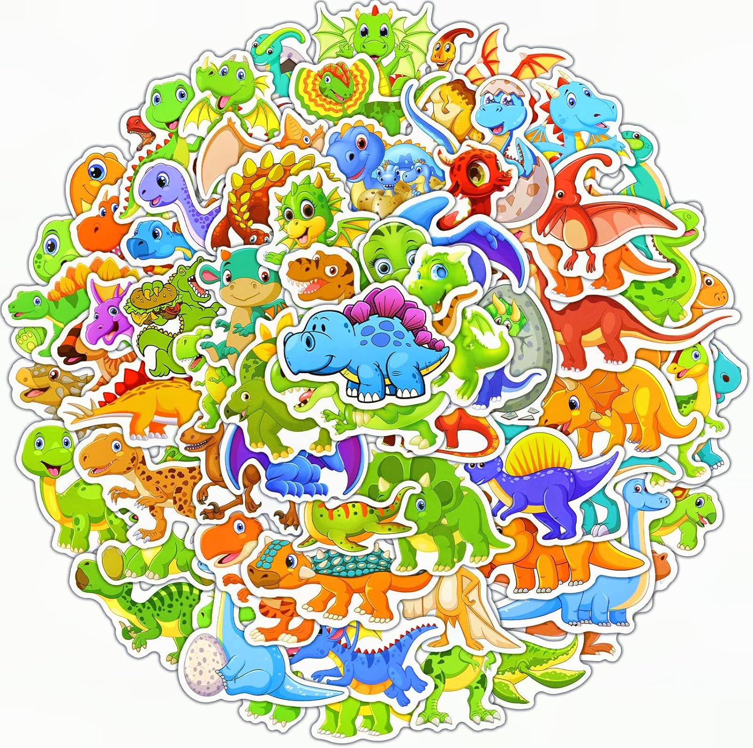 Alaxciax 100PCS Dinosaur Stickers, Dino Stickers Dinosaur Stickers for