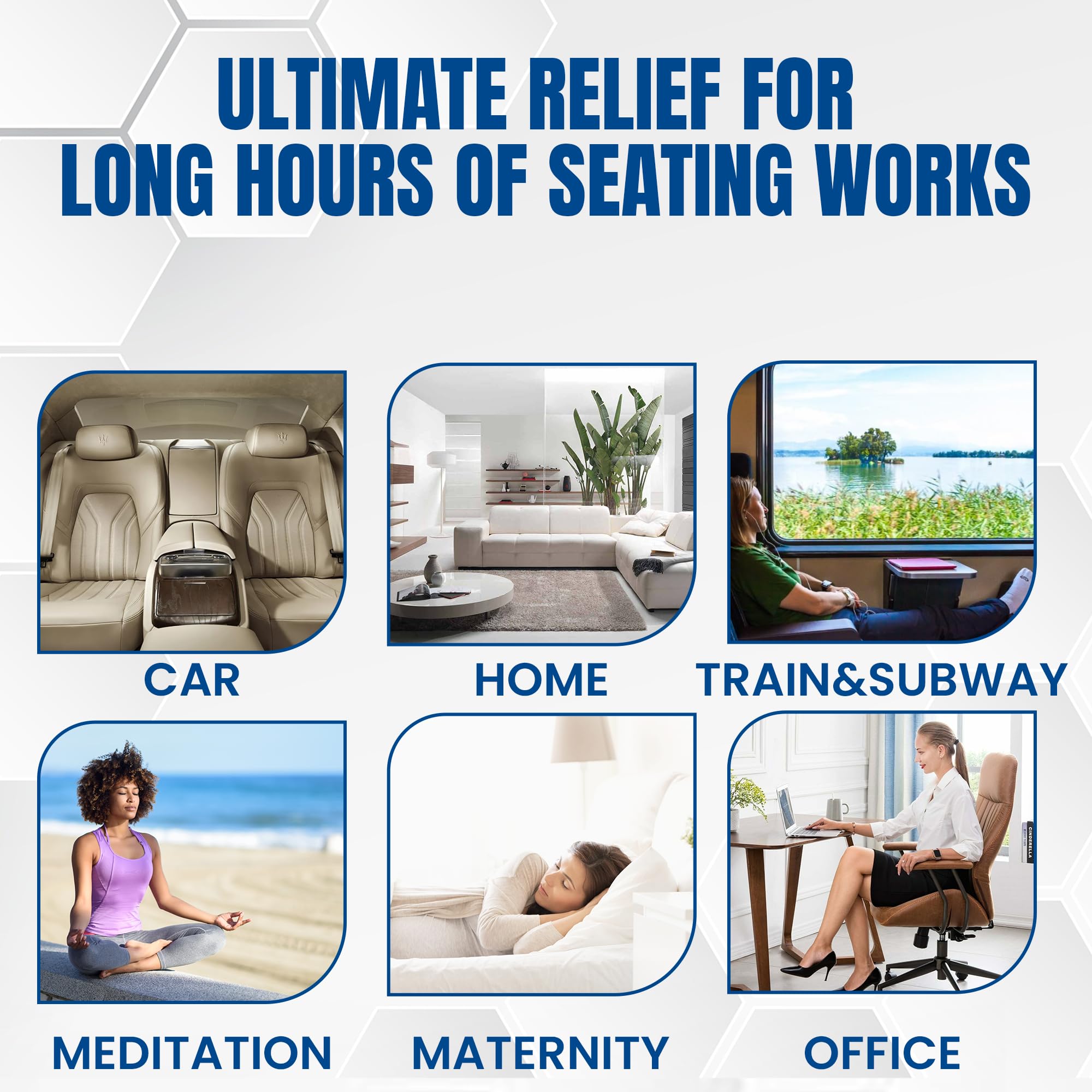 EcommerceHub® Cold Chair Cooling Cushion, Use for While Working,Study,Car Driving, Lower Pain, Body Pain Multipurpose Use Cooling Packs Pads 1