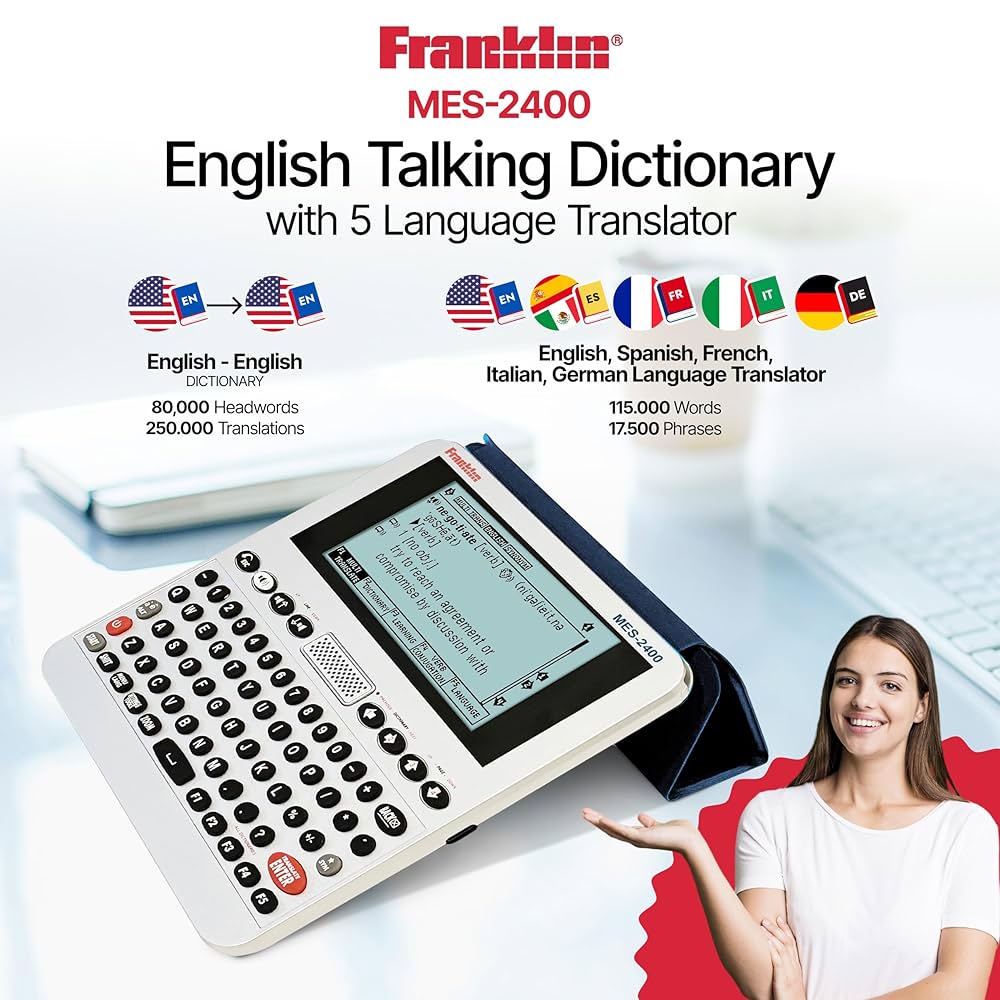 Amazon.co.jp: Franklin MES-2400 デジタルトーキング辞書、多