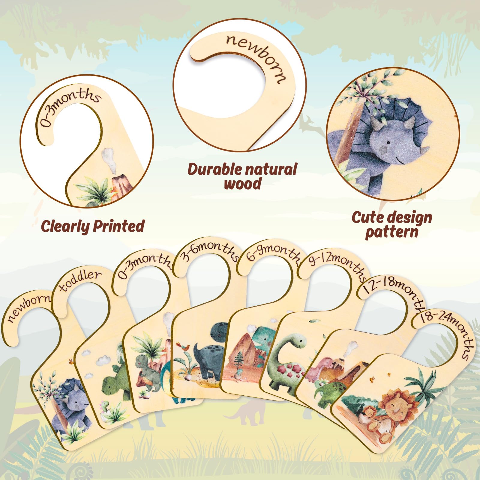 Modish Labels Baby Closet Dividers - Woodland Arrow Tribal Design, Size Organizers For Nursery
