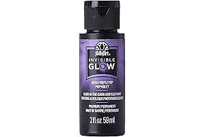 Invisible Glow Acrylic Craft Paint, Purple Pop