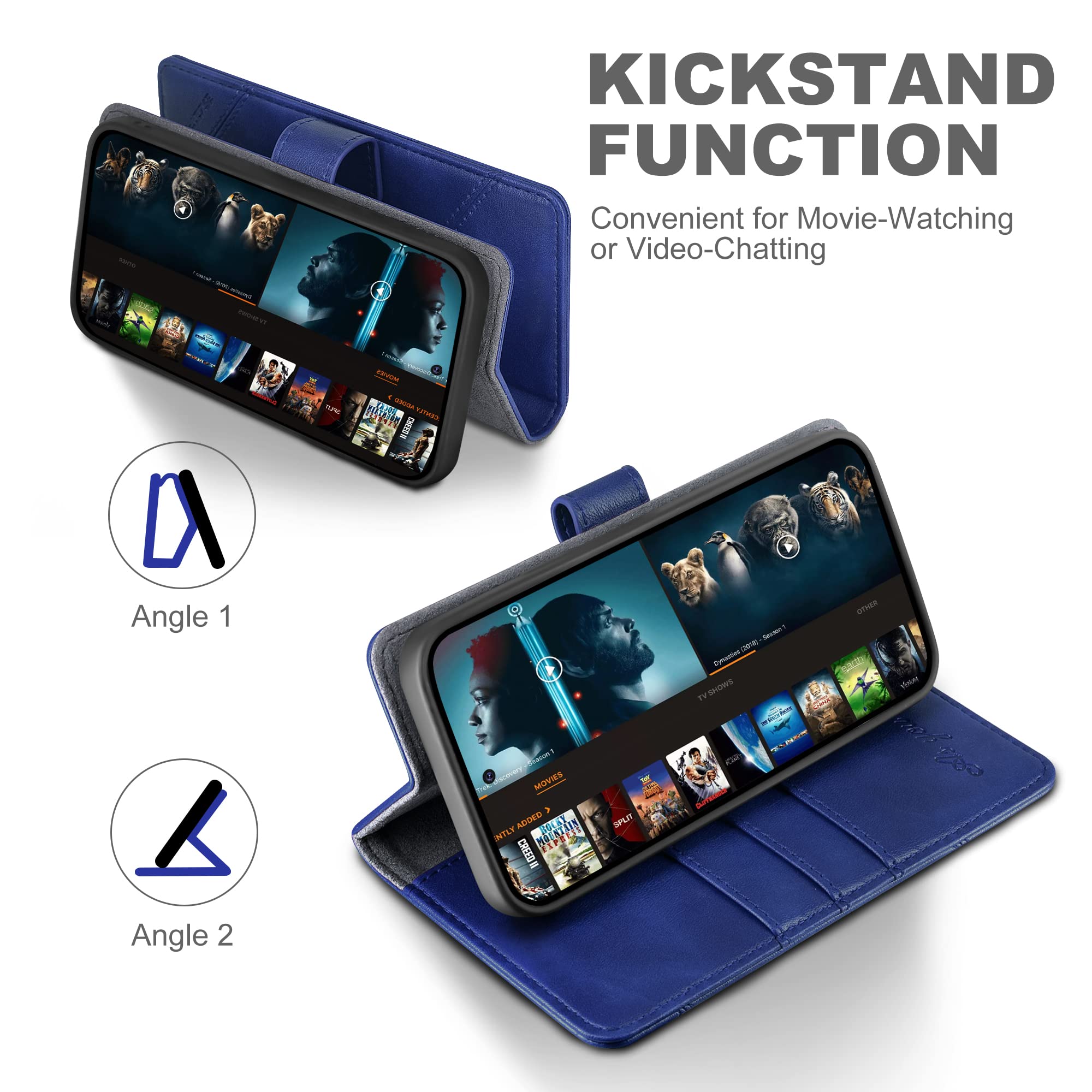 KRAFTCARE Flip Case Für Redmi Note 12 Pro / Poco X5 Pro – Mit Magnet, Kartenfach & 360° Schutz