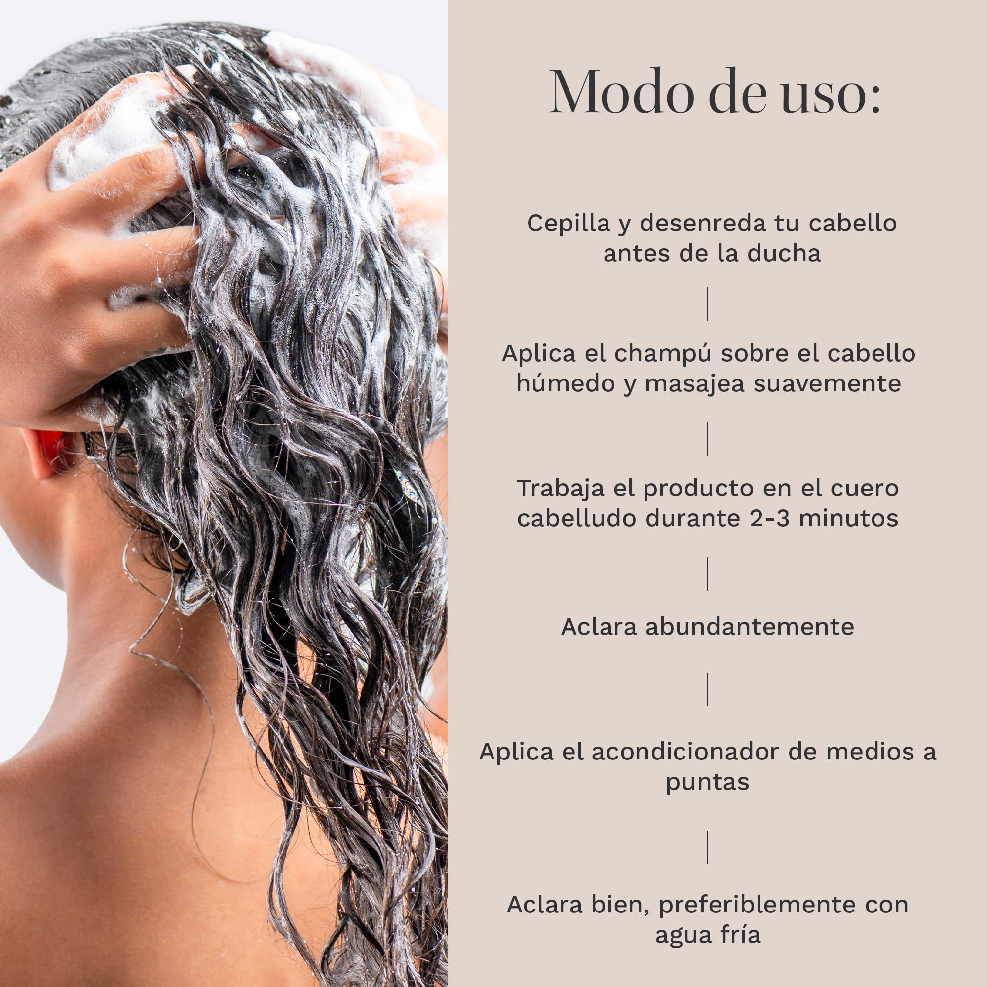 HAIR BURST Champú y Acondicionador para Rizos — Sin Sulfatos parabenos, Método CGM - Aminoácidos, Almendra, Aceite de Cereza - Anti-encrespamiento e Hidratante