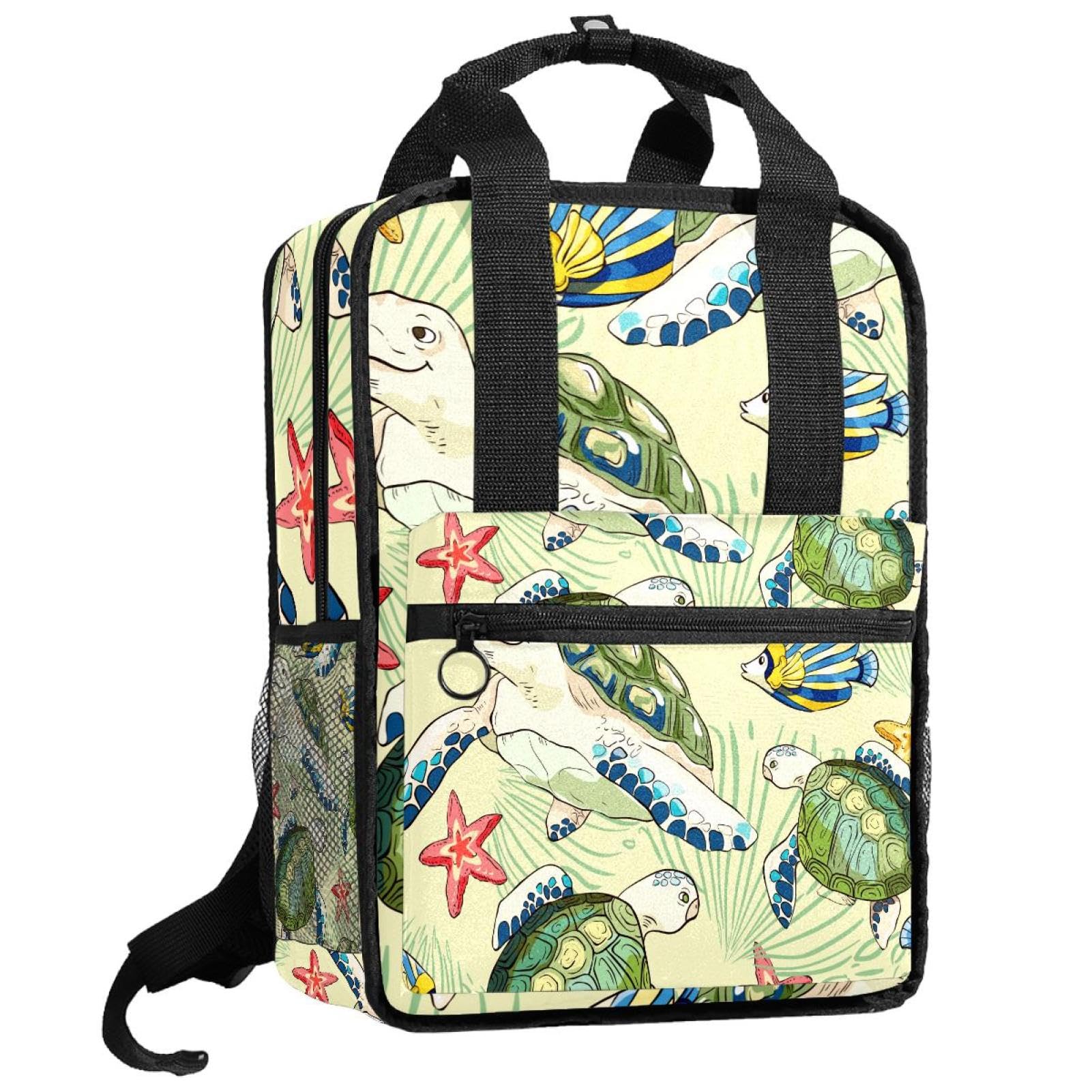 Sac à dos tortue multicolore pour accompagner les premiers pas à l'école - 8